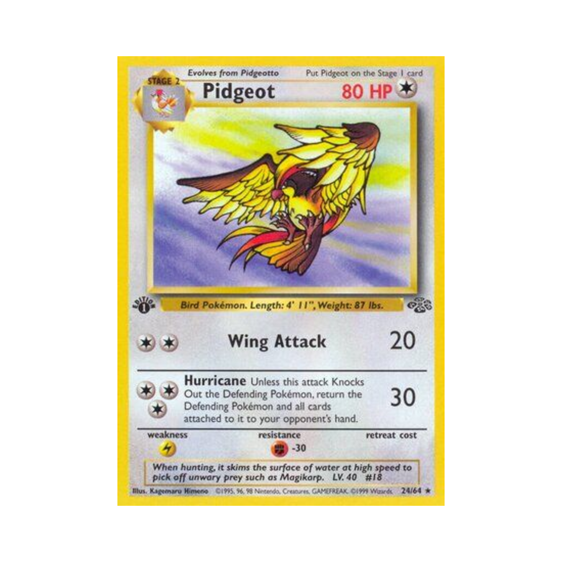 포켓몬 TCG 피죤투 R 정글 (영문판)(Pokemon TCG Pidgeot R Jungle (English Ver.)) - 1
