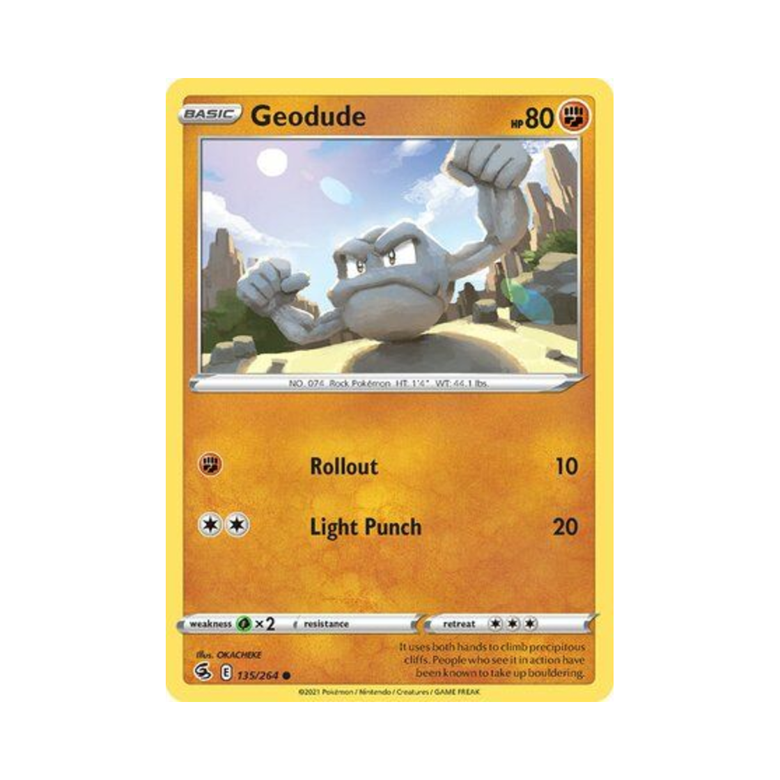 포켓몬 TCG 꼬마돌 C 퓨전 스트라이크 (영문판)(Pokemon TCG Geodude C Fusion Strike (English Ver.)) - 1