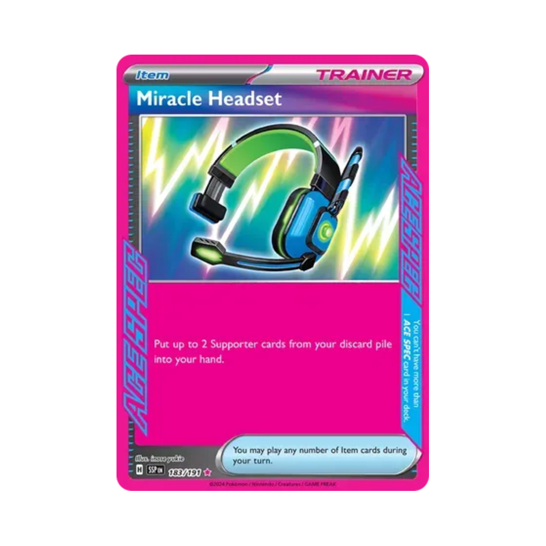 포켓몬 TCG 미라클인터컴 ASR 서징 스파크 (영문판)(Pokemon TCG Miracle Headset ASR Surging Sparks (English Ver.)) - 1