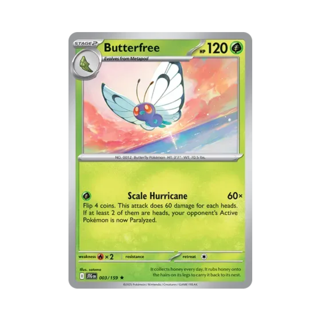 포켓몬 TCG 버터플 R 저니 투게더 (영문판)(Pokemon TCG Butterfree R Journey Together (English Ver.)) - 1