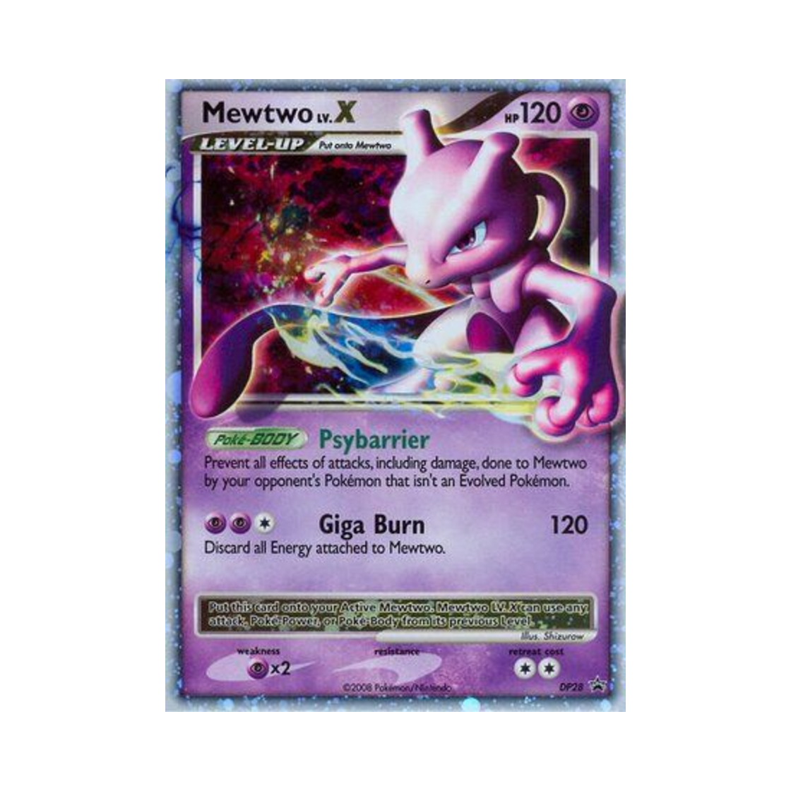 포켓몬 TCG 뮤츠 LV.X P 다이아몬드 & 펄 프로모카드 (영문판)(Pokemon TCG Mewtwo LV.X P Diamond & Pearl Promos (English Ver.)) - 1