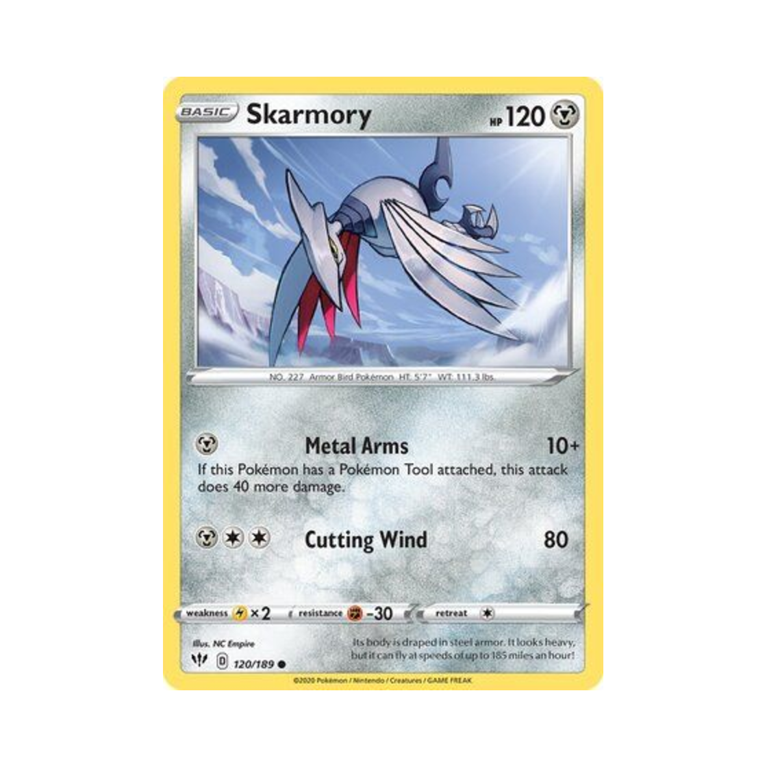 포켓몬 TCG 무장조 C 다크니스 어블레이즈 (영문판)(Pokemon TCG Skarmory C Darkness Ablaze (English Ver.)) - 1