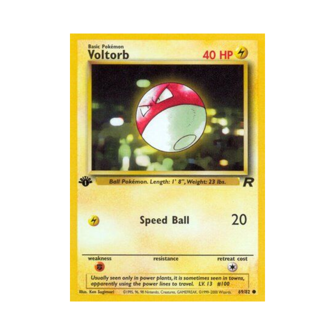 포켓몬 TCG 찌리리공 C 로켓단 (영문판)(Pokemon TCG Voltorb C Team Rocket (English Ver.))
