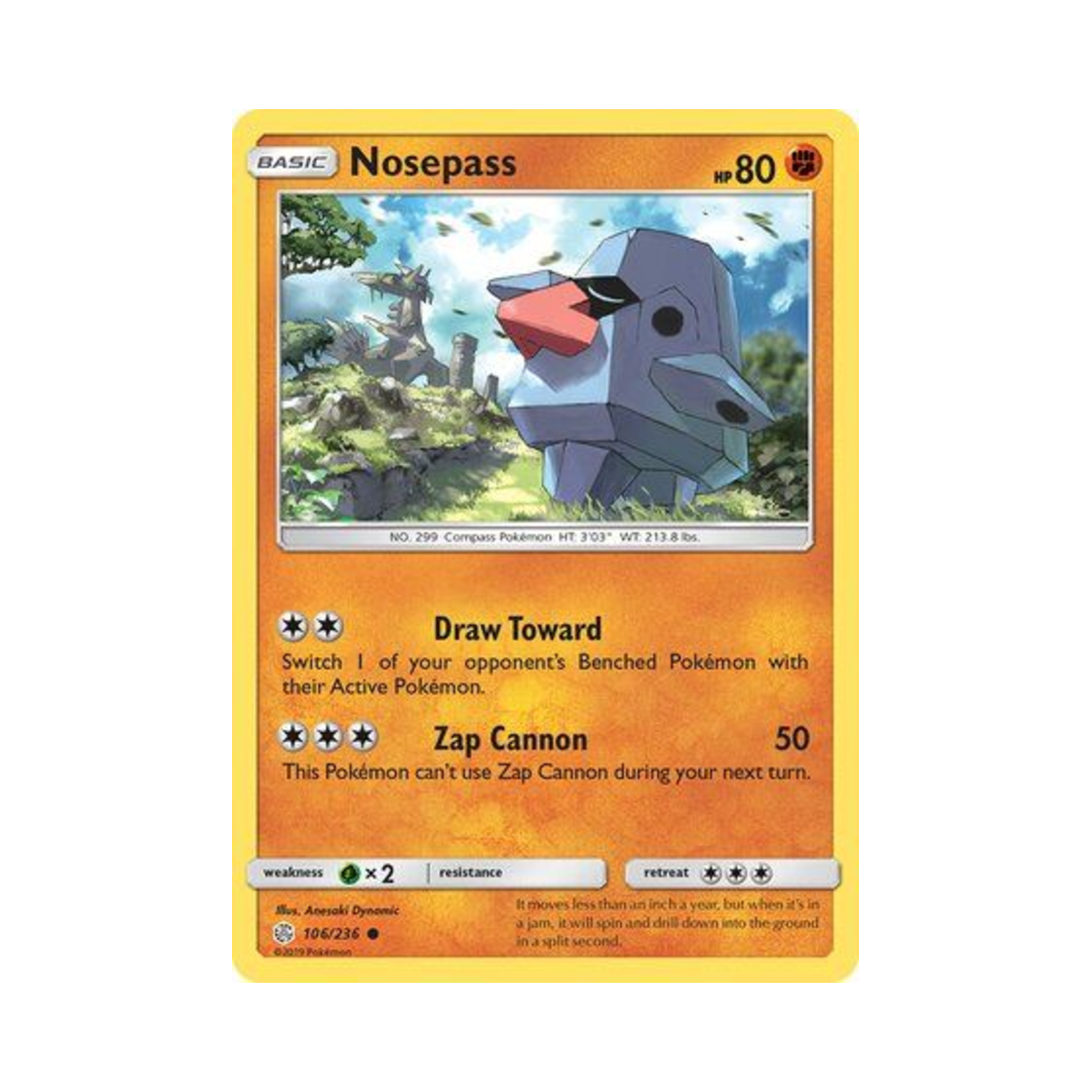 포켓몬 TCG 코코파스 C 코스믹 이클립스 (영문판)(Pokemon TCG Nosepass C Cosmic Eclipse (English Ver.)) - 1