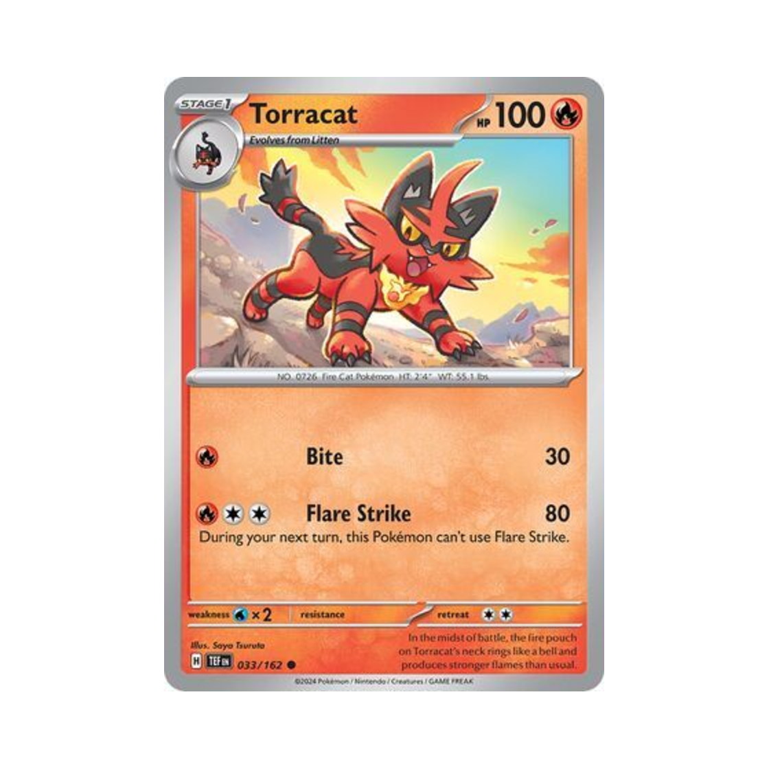 포켓몬 TCG 냐오히트 C 템포럴 포시스 (영문판)(Pokemon TCG Torracat C Temporal Forces (English Ver.)) - 1