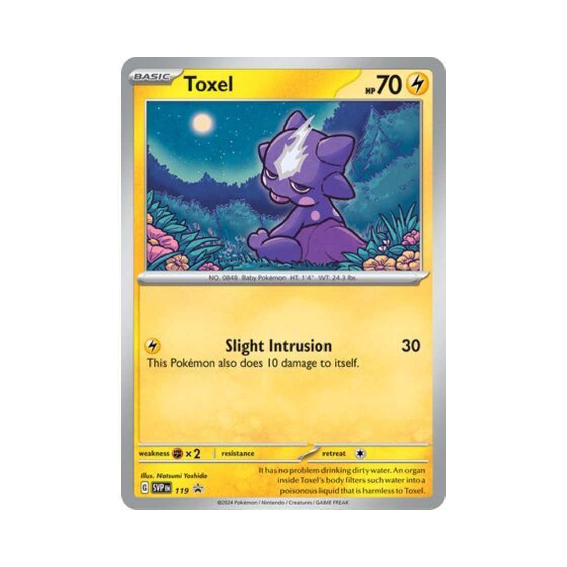포켓몬 TCG 일레즌 P 스칼렛 & 바이올렛 프로모 카드 (영문판)(Pokemon TCG Toxel P Scarlet & Violet Promos (English Ver.)) - 1