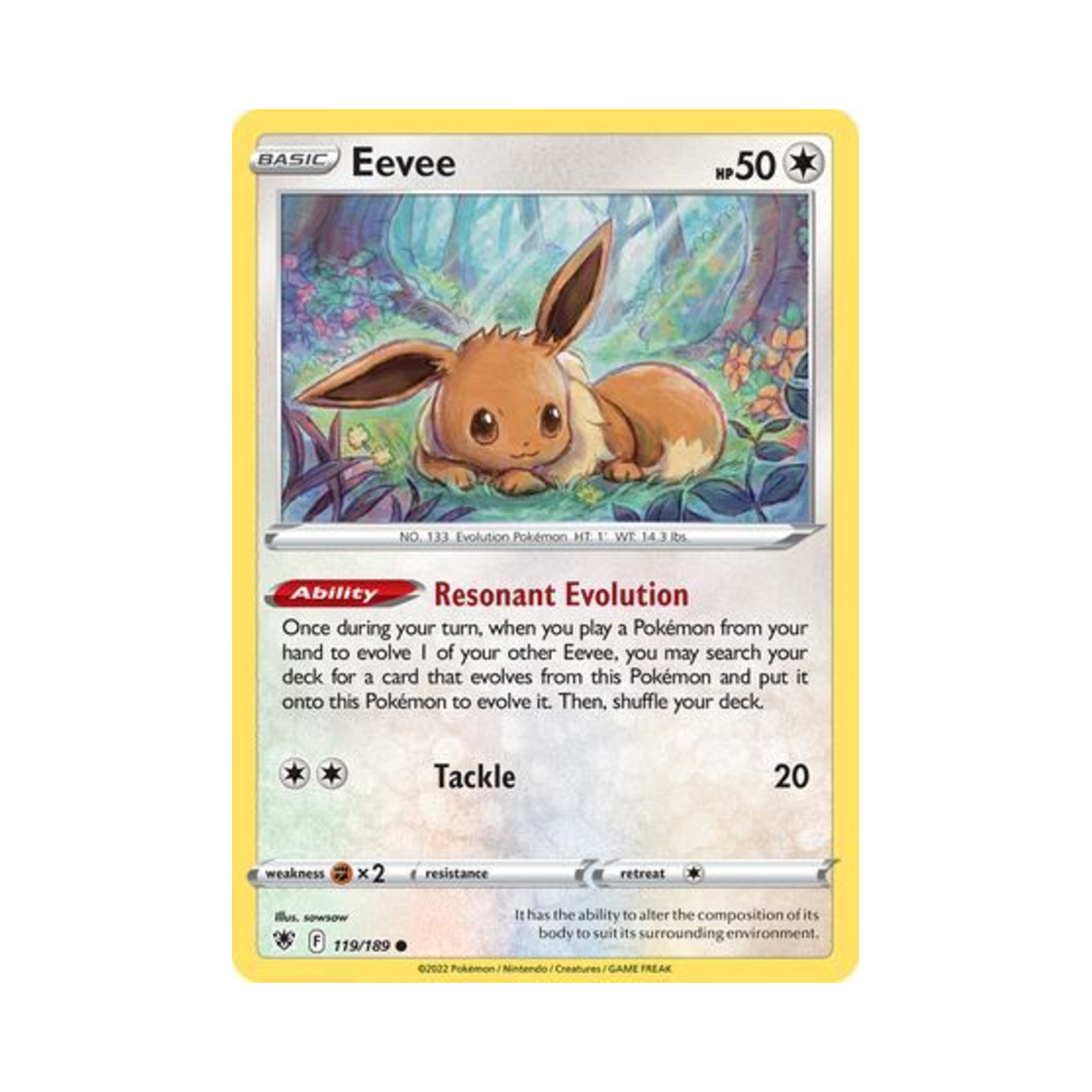 포켓몬 TCG 이브이 C 아스트랄 레디안스 (영문판)(Pokemon TCG Eevee C Astral Radiance (English Ver.)) - 1
