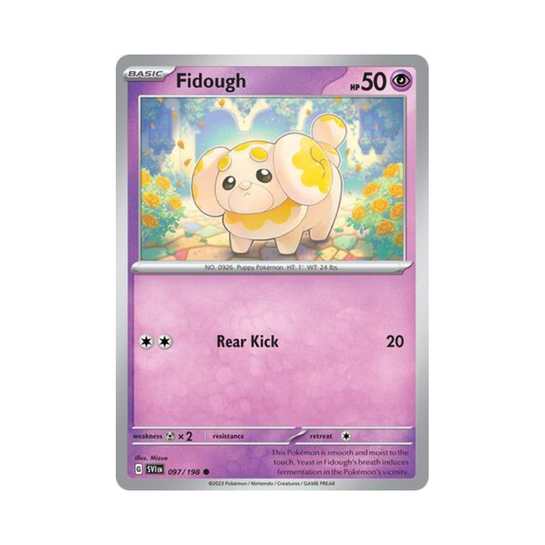 포켓몬 TCG 쫀도기 C 스칼렛 & 바이올렛 (영문판)(Pokemon TCG Fidough C Scarlet & Violet (English Ver.)) - 1