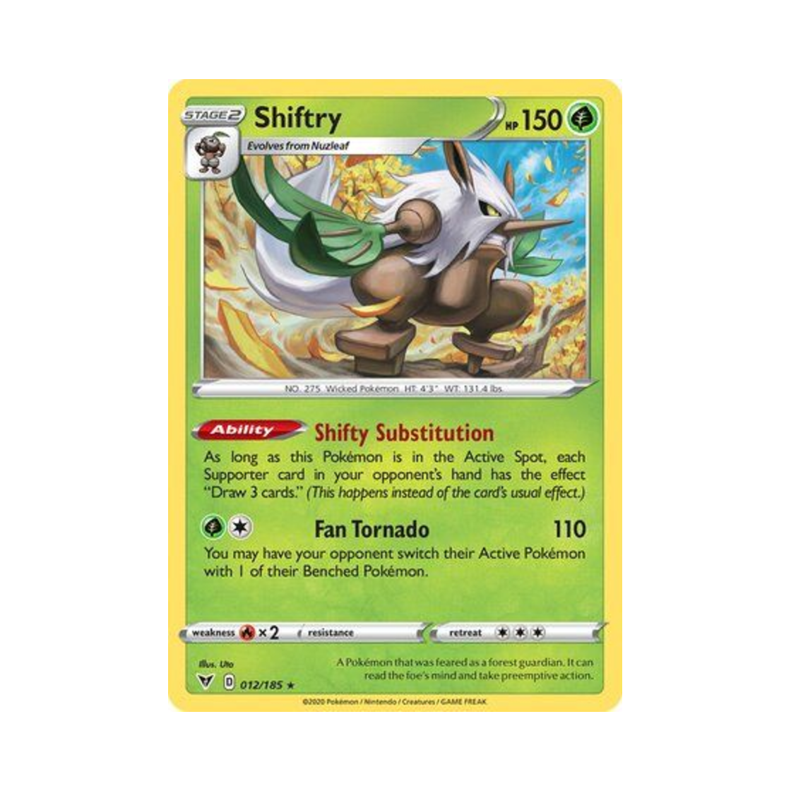 포켓몬 TCG 다탱구 R 비비드 볼티지 (영문판)(Pokemon TCG Shiftry R Vivid Voltage (English Ver.))