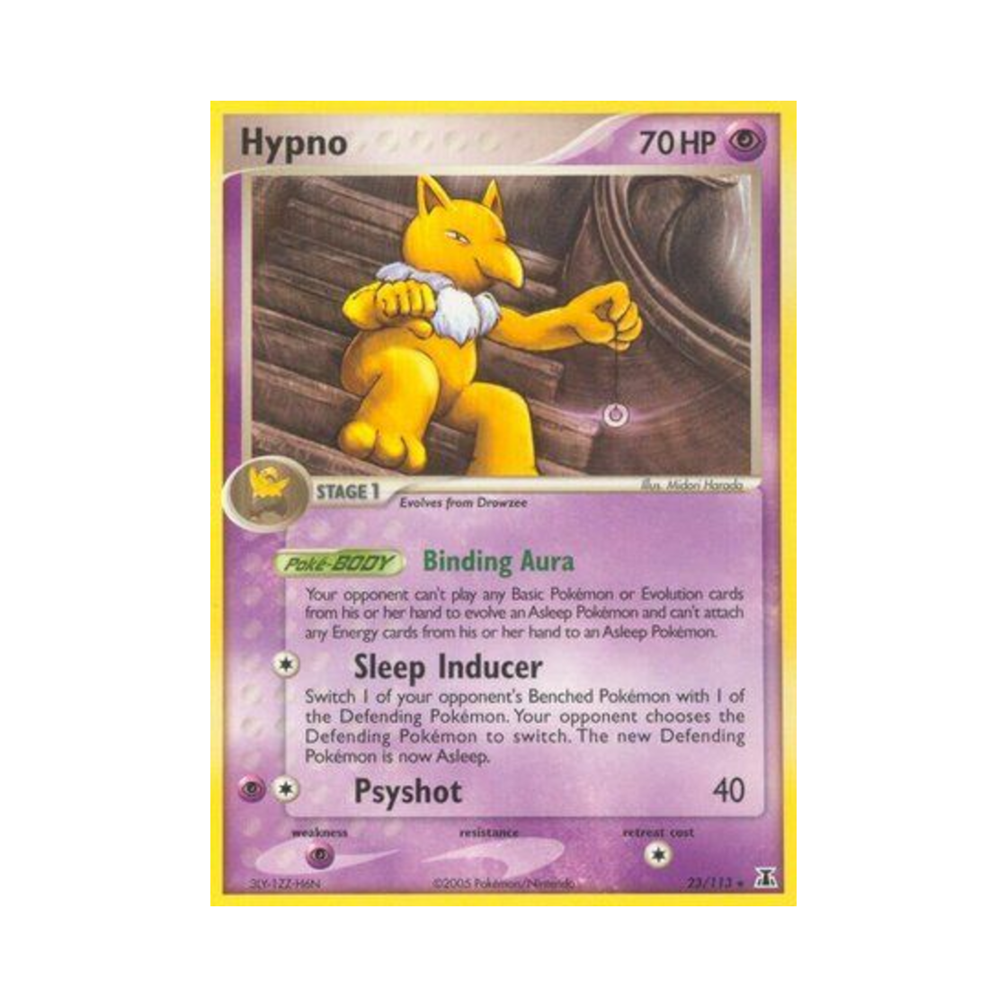 포켓몬 TCG 슬리퍼 R EX 델타 스페이시스 (영문판)(Pokemon TCG Hypno R EX Delta Species (English Ver.)) - 1
