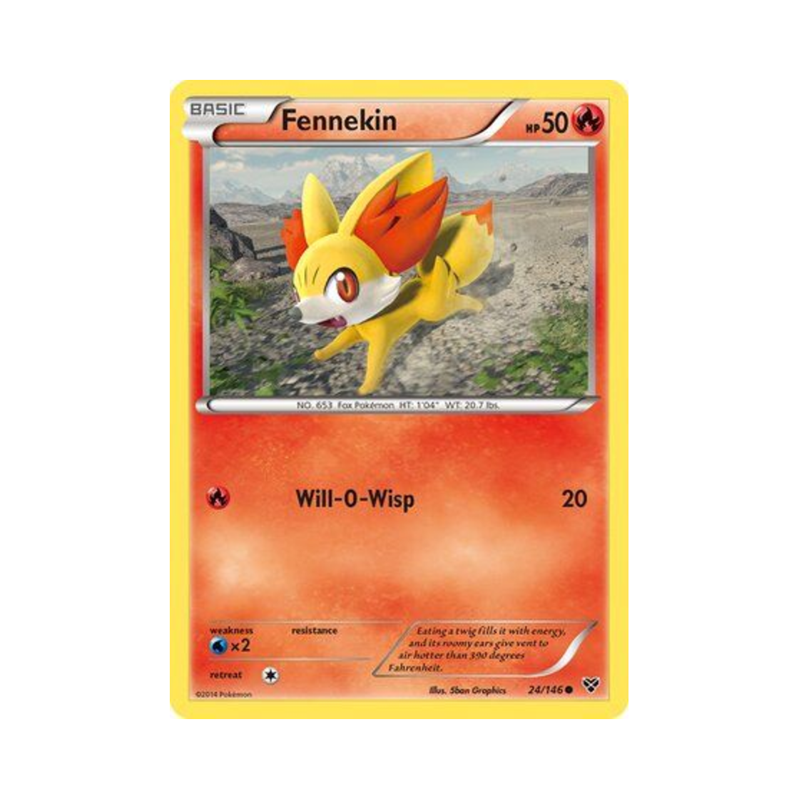 포켓몬 TCG 푸호꼬 C XY (영문판)(Pokemon TCG Fennekin C XY (English Ver.))