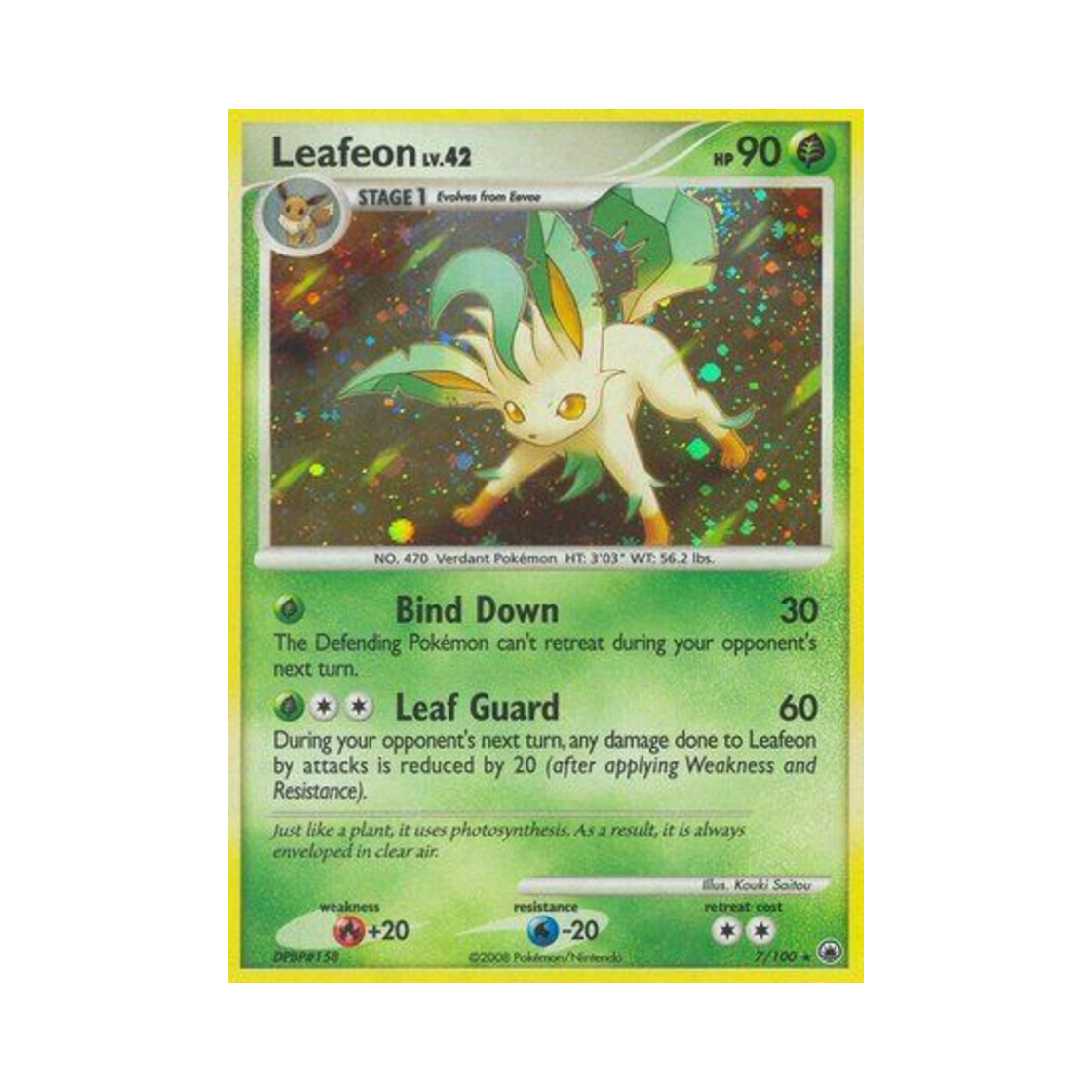 포켓몬 TCG 리피아 RH 마제스티 던 (영문판)(Pokemon TCG Leafeon RH Majestic Dawn (English Ver.)) - 1
