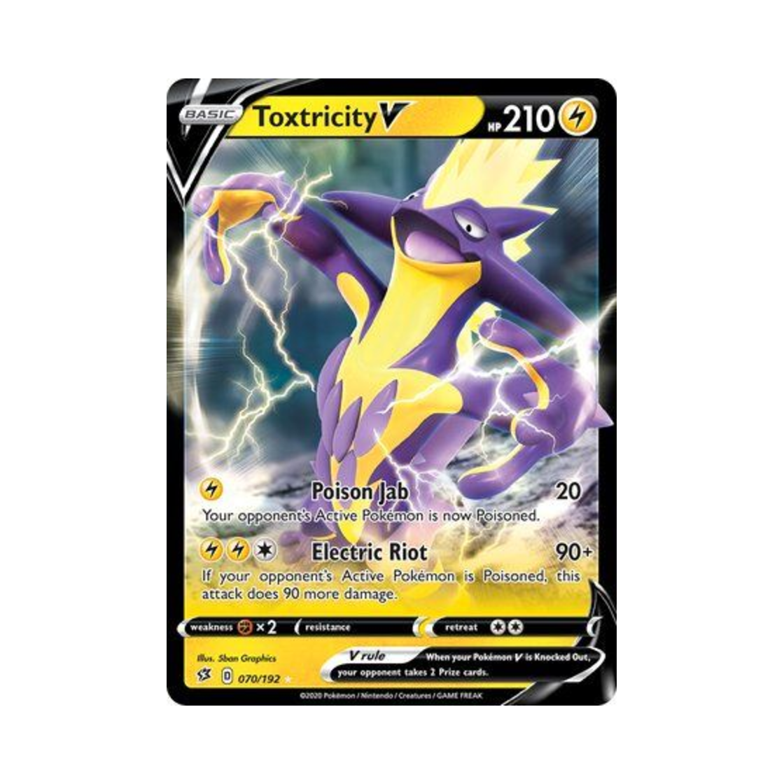 포켓몬 TCG 스트린더 V HRV 레벌 크래시 (영문판)(Pokemon TCG Toxtricity V HRV Rebel Clash (English Ver.))