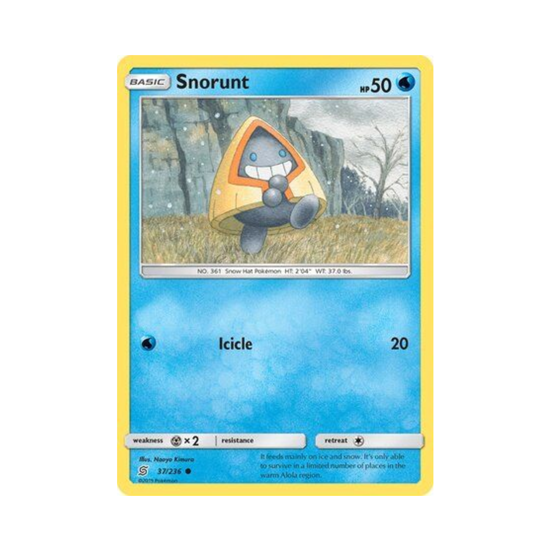 포켓몬 TCG 눈꼬마 C 유니파이드 마인즈 (영문판)(Pokemon TCG Snorunt C Unified Minds (English Ver.)) - 1