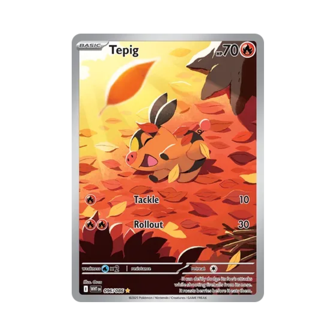포켓몬 TCG 뚜꾸리 IR 화이트플레어 (영문판)(Pokemon TCG Tepig IR White Flare (English Ver.))