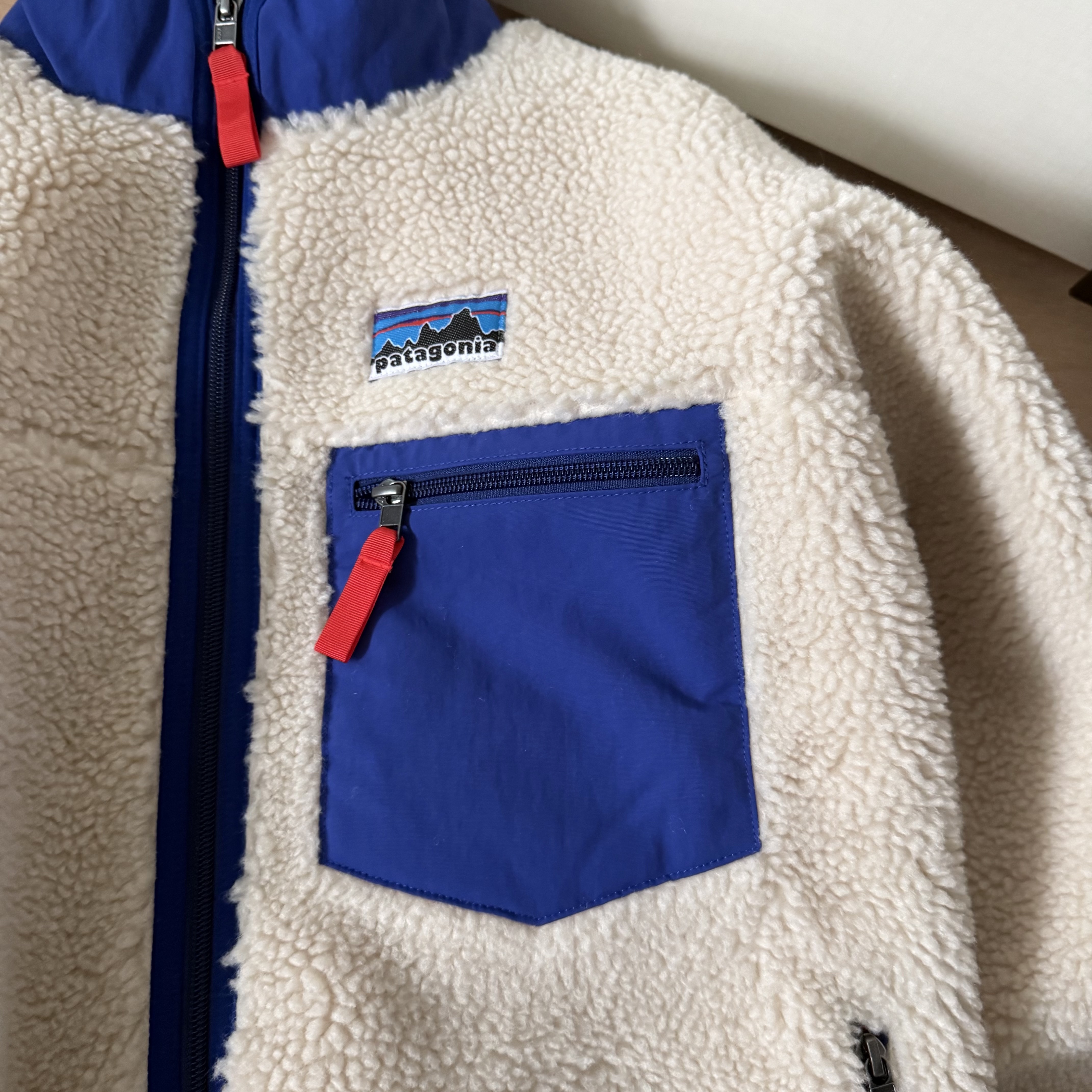 Patagonia Classic Retro-X Fleece Jacket Dark Natural 착용 스타일 - 2