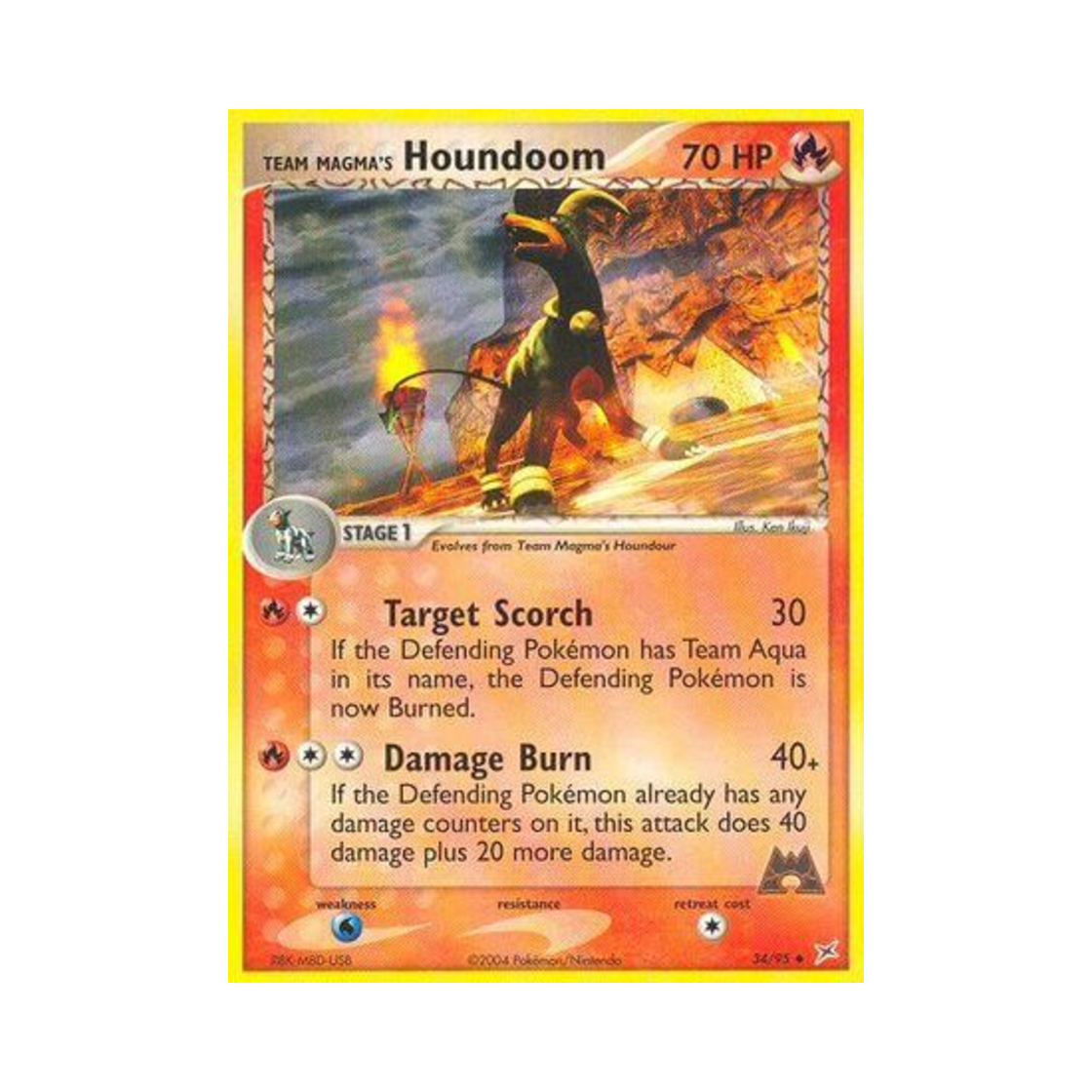 포켓몬 TCG 마그마단의 헬가 U EX 마그마단 vs 아쿠아단 (영문판)(Pokemon TCG Team Magma's Houndoom U EX Team Magma vs Team Aqua (English Ver.)) - 1