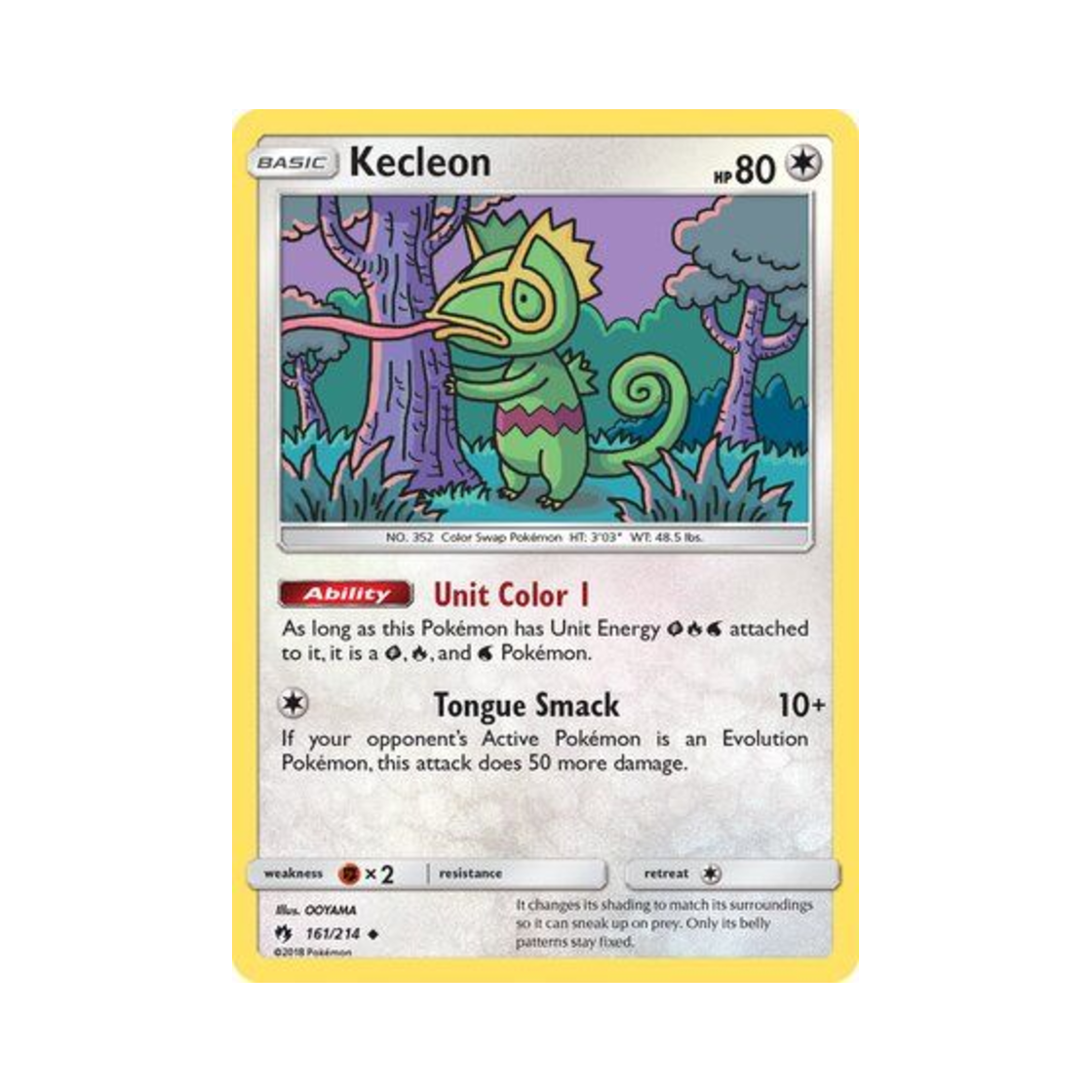 포켓몬 TCG 켈리몬 U 로스트 썬더 (영문판)(Pokemon TCG Kecleon U Lost Thunder (English Ver.)) - 1