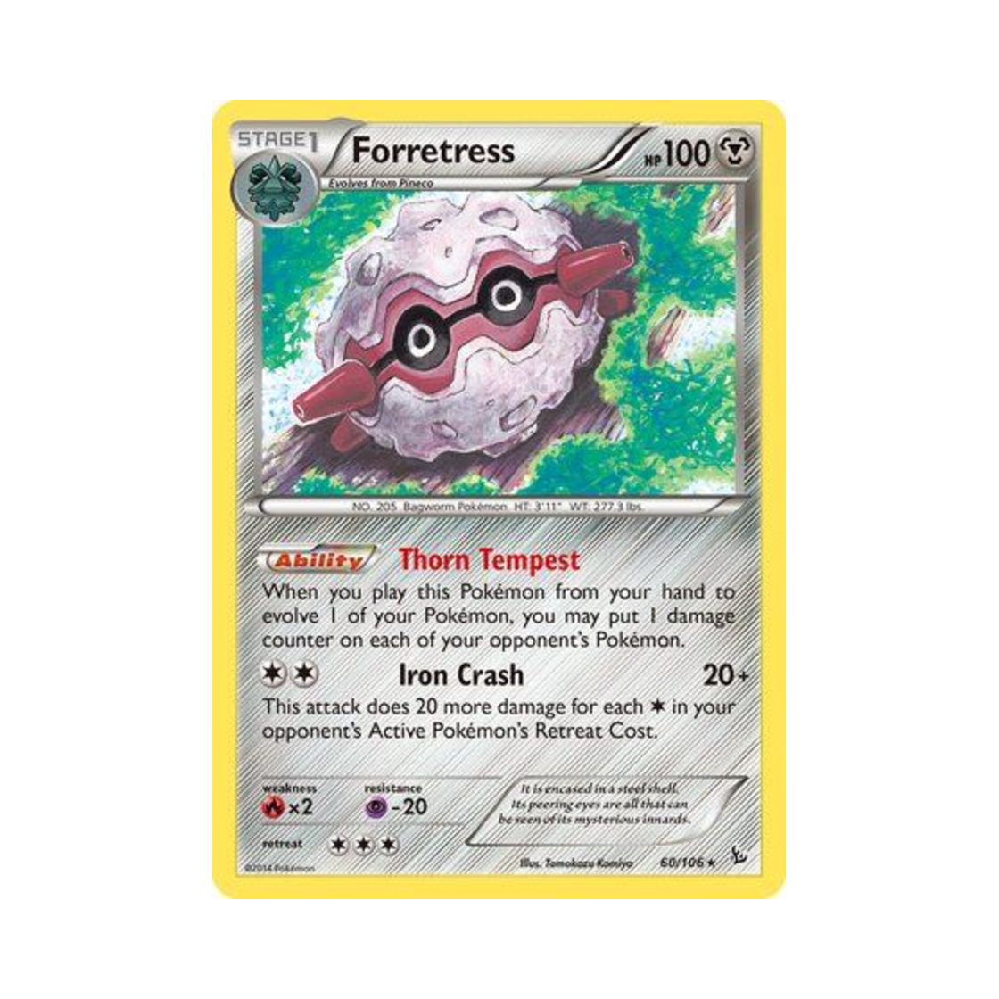 포켓몬 TCG 쏘콘 R 플래시파이어 (영문판)(Pokemon TCG Forretress R Flashfire (English Ver.)) - 1
