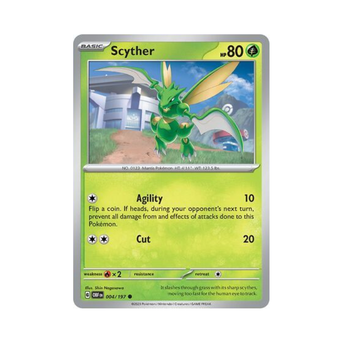 포켓몬 TCG 스라크 C 옵시디언 플레임즈 (영문판)(Pokemon TCG Scyther C Obsidian Flames (English Ver.)) - 1