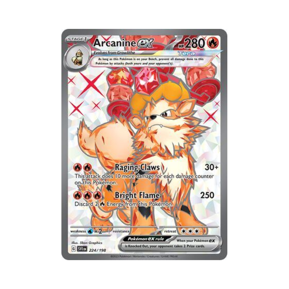 포켓몬 TCG 윈디 ex UR 스칼렛 & 바이올렛 (영문판)(Pokemon TCG Arcanine ex UR Scarlet & Violet (English Ver.)) - 1