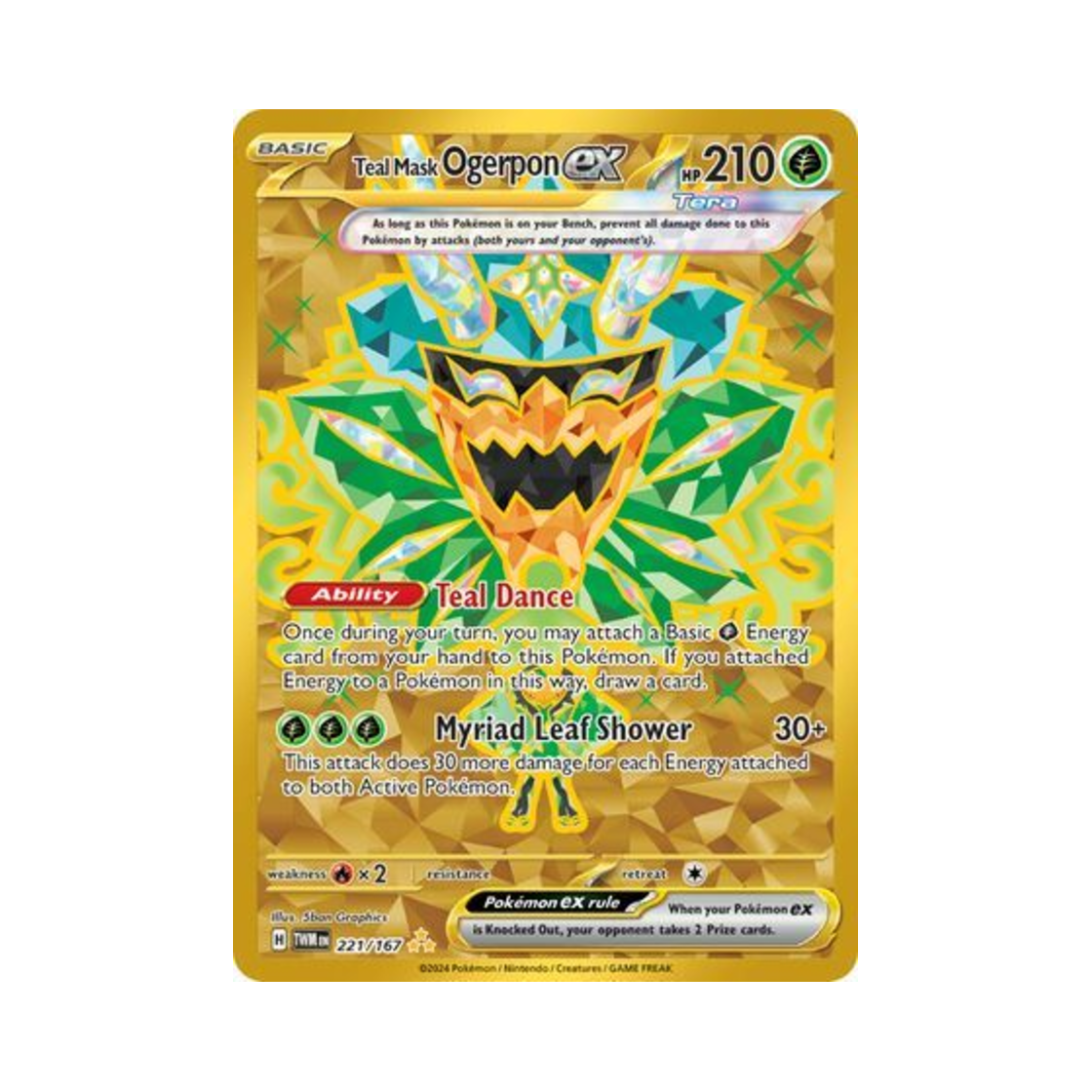 포켓몬 TCG 오거폰 벽록의 가면 ex HR 트와일라잇 마스커레이드 (영문판)(Pokemon TCG Teal Mask Ogerpon ex HR Twilight Masquerade (English Ver.)) - 1
