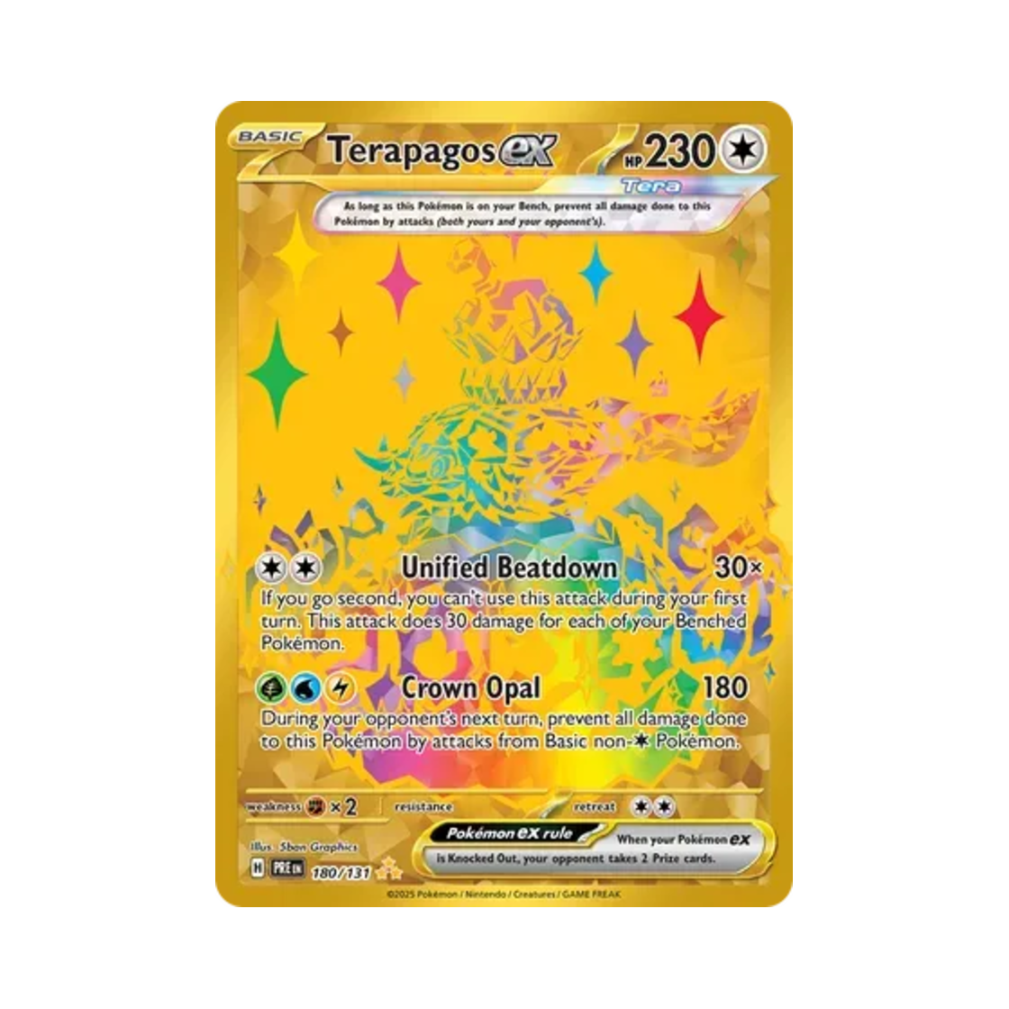 포켓몬 TCG 테라파고스 ex HR 프리즈매틱 에볼루션즈 (영문판)(Pokemon TCG Terapagos ex HR Prismatic Evolutions (English Ver.)) - 1