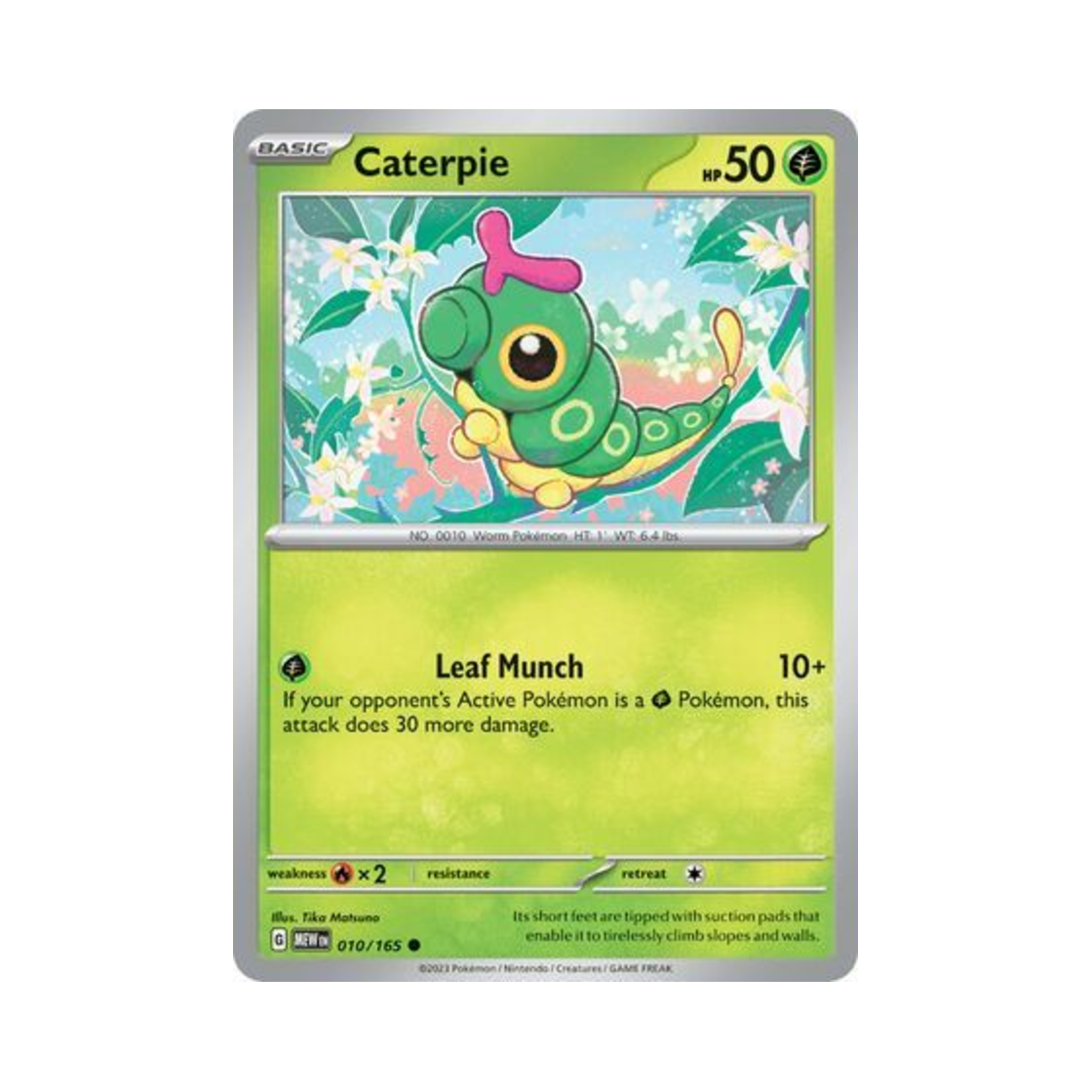 MEW010/165 Pokemon TCG Caterpie C Scarlet & Violet 151 (English Ver.)