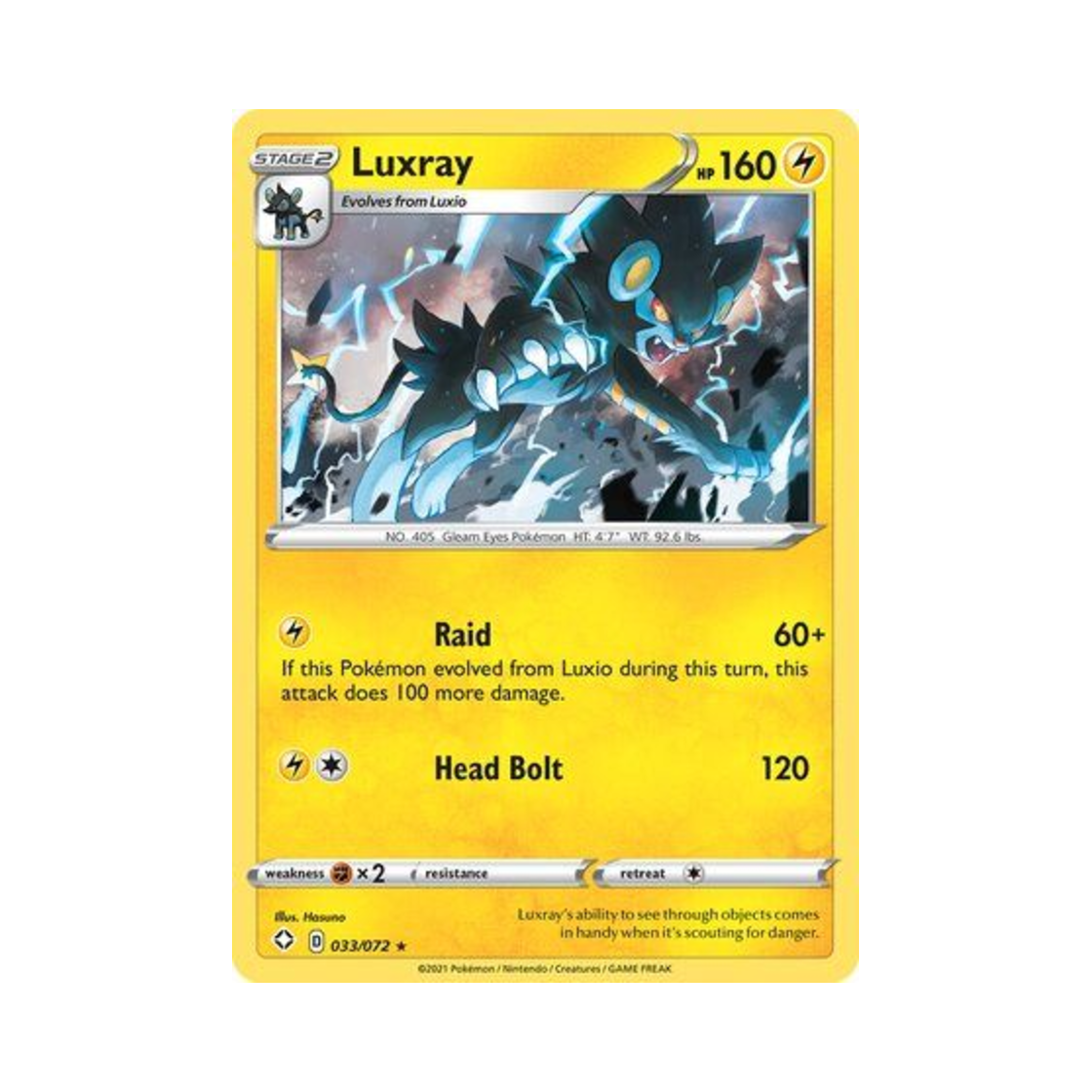 포켓몬 TCG 렌트라 RH 샤이닝 페이츠 (영문판)(Pokemon TCG Luxray RH Shining Fates (English Ver.)) - 1