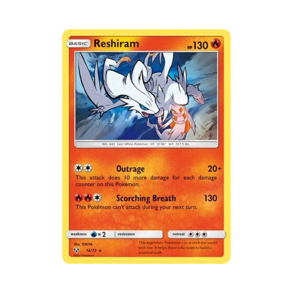 포켓몬 TCG 레시라무 RH 샤이닝 레전즈 (영문판)(Pokemon TCG Reshiram RH Shining Legends (English Ver.)) - 1