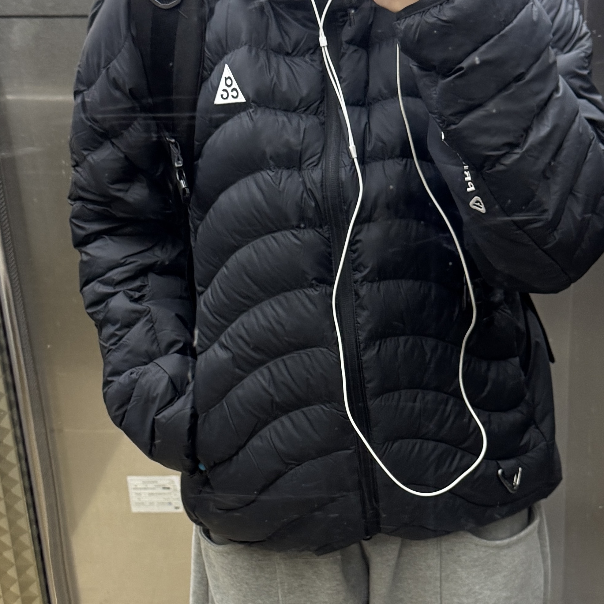 Nike ACG Lava Flow Therma-Fit ADV Jacket Black Summit White - Asia 착용 스타일 - 1