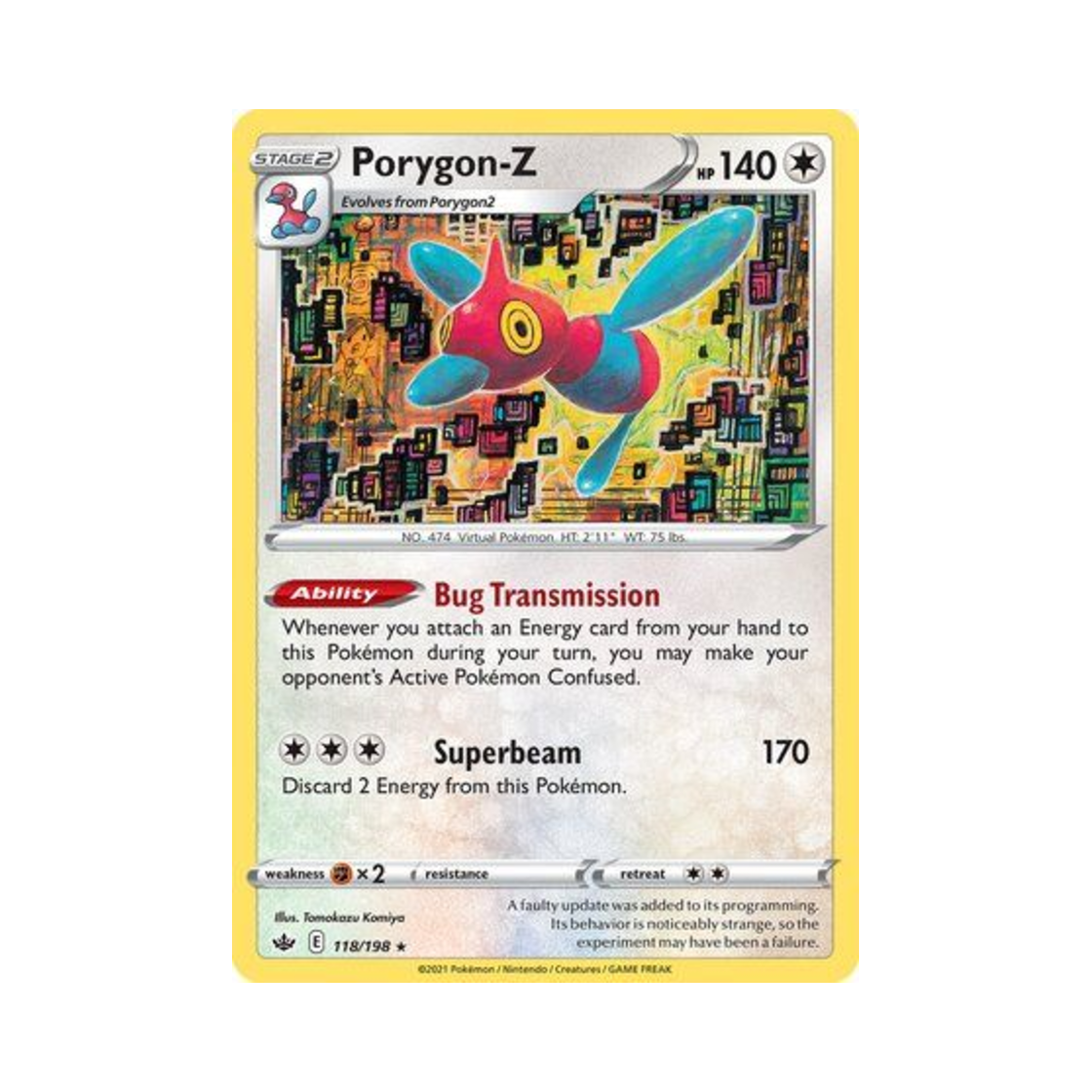 포켓몬 TCG 폴리곤 Z RH 칠링 레인 (영문판)(Pokemon TCG Porygon Z RH Chilling Reign (English Ver.)) - 1