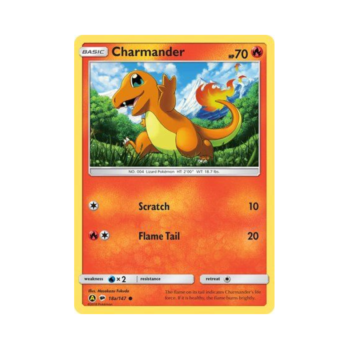 포켓몬 TCG 파이리 C 옐로우 A 얼터네이트 (영문판)(Pokemon TCG Charmander C Yellow A Alternate (English Ver.)) - 1