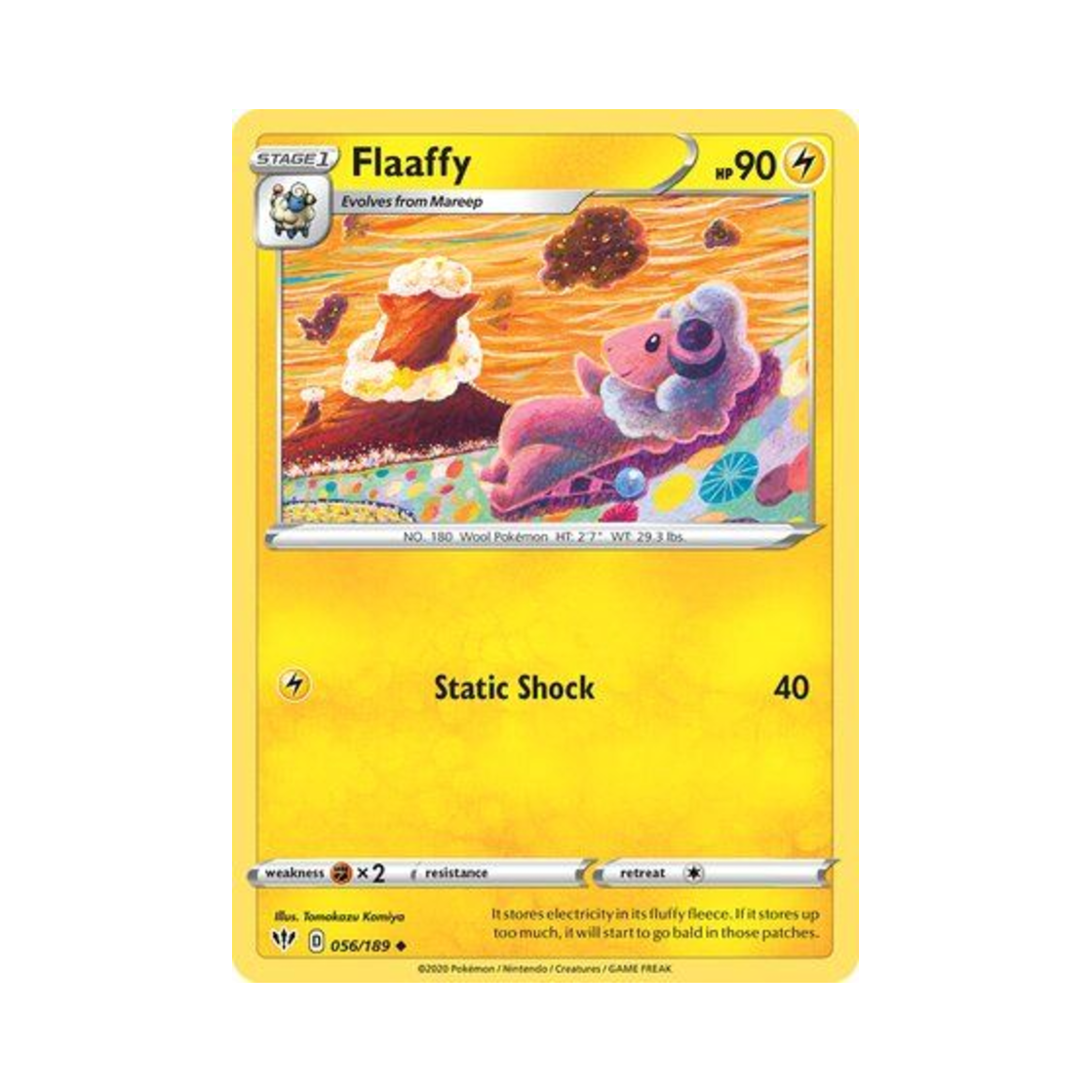 포켓몬 TCG 보송송 U 다크니스 어블레이즈 (영문판)(Pokemon TCG Flaaffy U Darkness Ablaze (English Ver.)) - 1