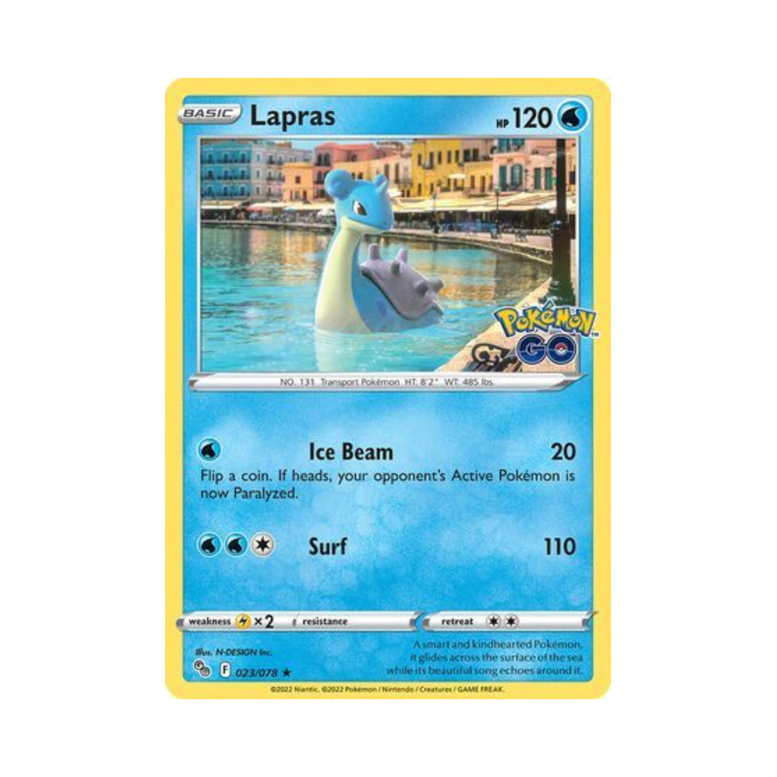 포켓몬 TCG 라프라스 RH 포켓몬 고 (영문판)(Pokemon TCG Lapras RH Pokemon GO (English Ver.)) - 1