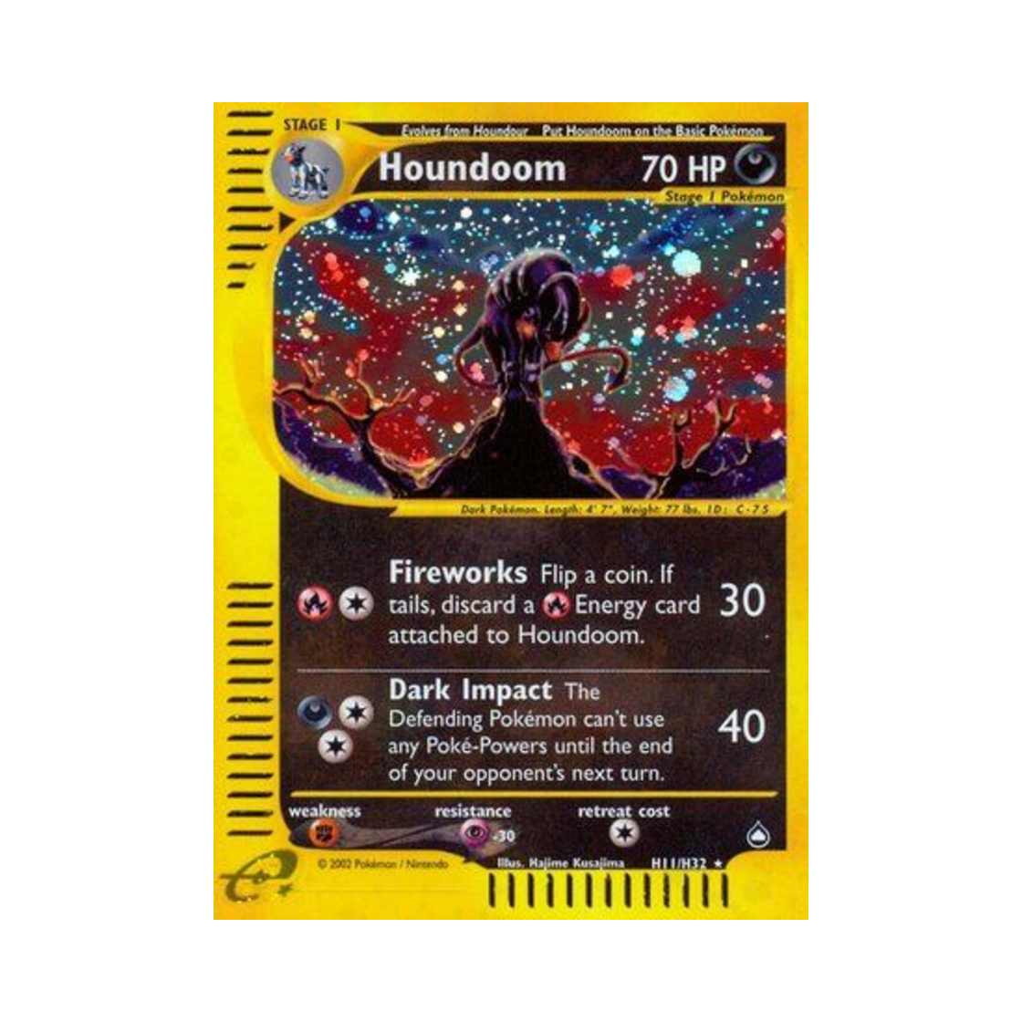 포켓몬 TCG 헬가 RH 아쿠아폴리스 (영문판)(Pokemon TCG Houndoom RH Aquapolis (English Ver.))
