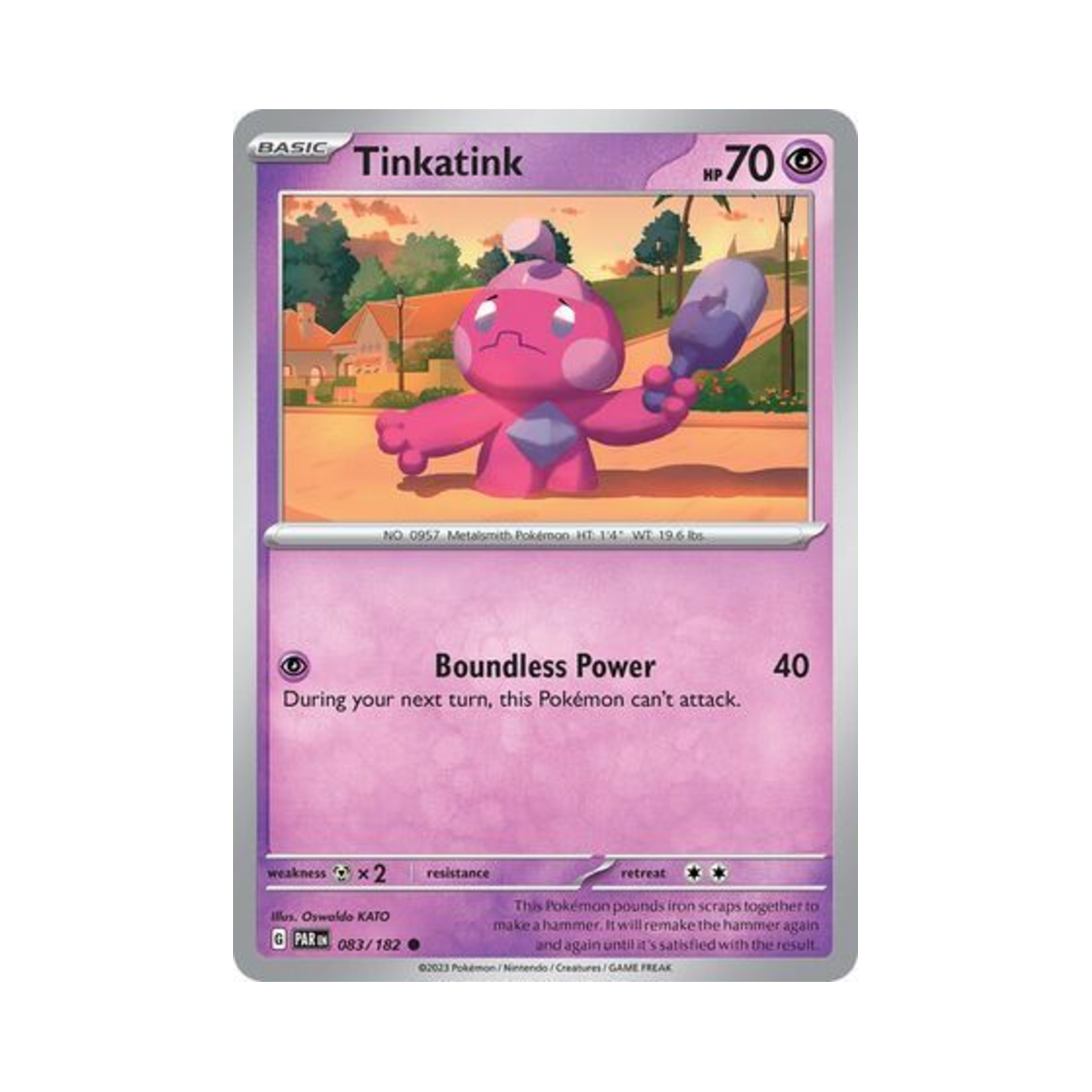 포켓몬 TCG 어리짱 C 파라독스 리프트 (영문판)(Pokemon TCG Tinkatink C Paradox Rift (English Ver.)) - 1