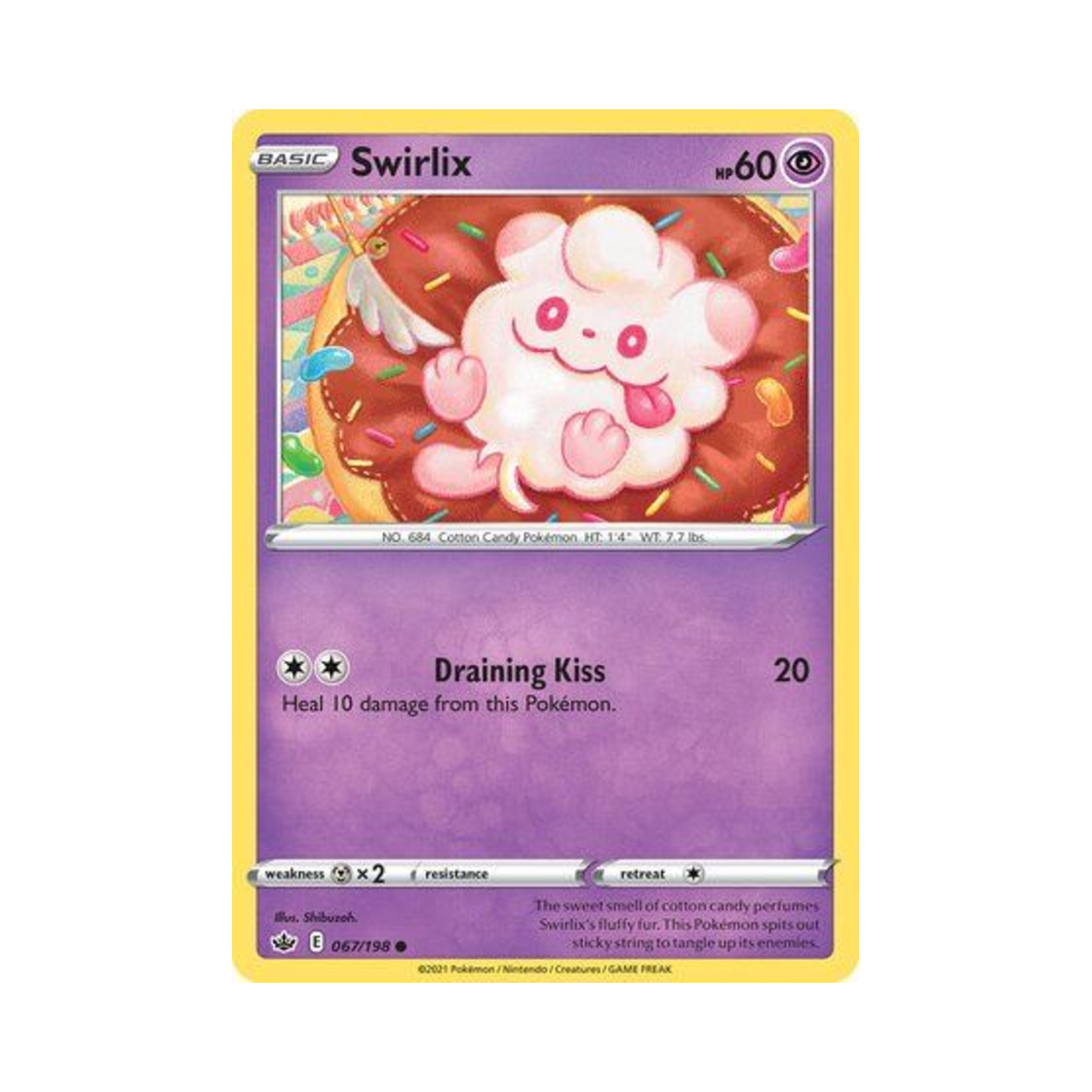 포켓몬 TCG 나룸퍼프 C 칠링 레인 (영문판)(Pokemon TCG Swirlix C Chilling Reign (English Ver.)) - 1