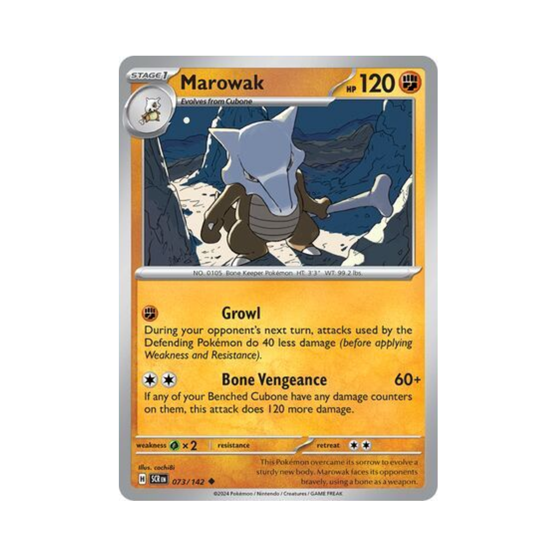 포켓몬 TCG 텅구리 U 스텔라 크라운 (영문판)(Pokemon TCG Marowak U Stellar Crown (English Ver.)) - 1