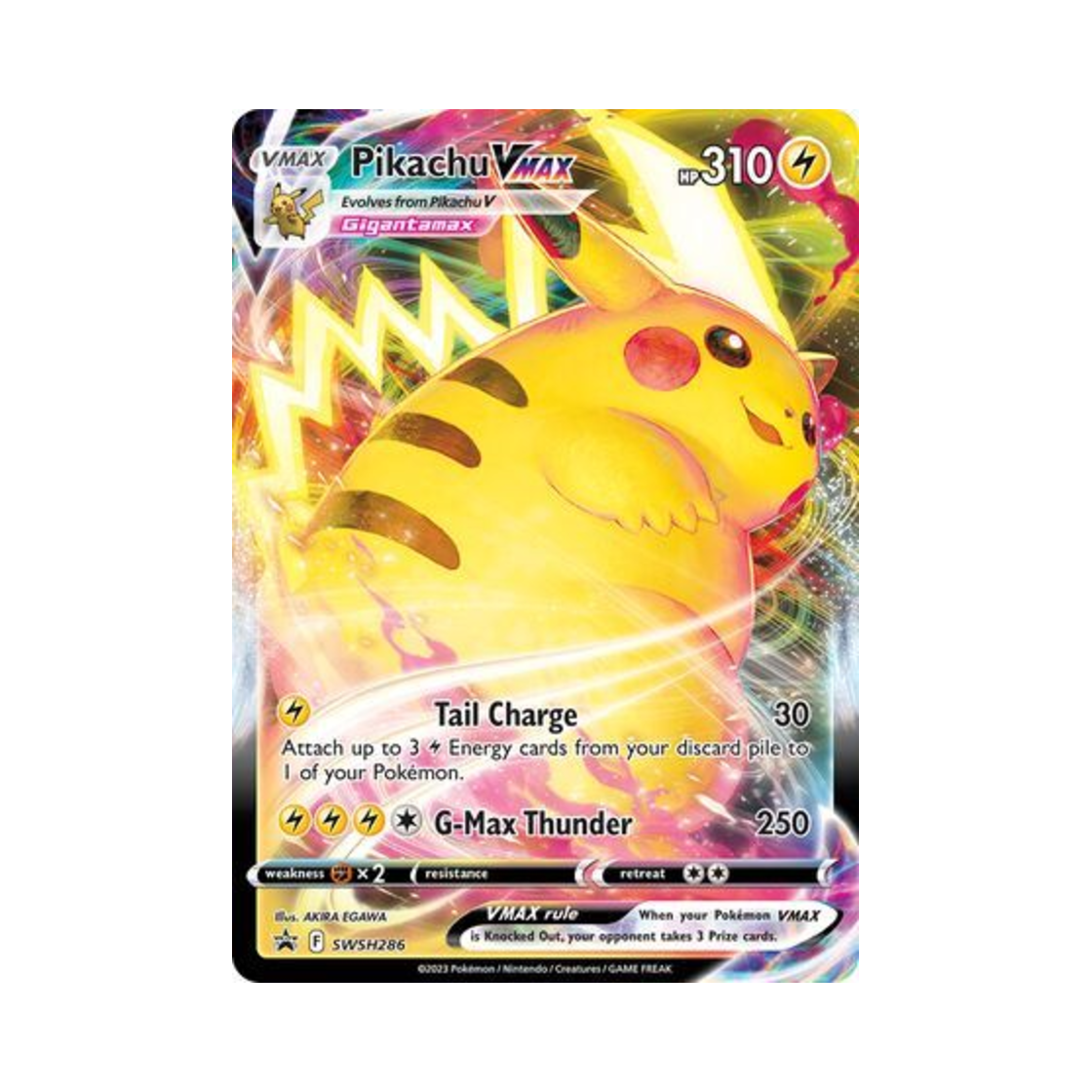 포켓몬 TCG 피카츄 VMAX 점보 P 소드 & 실드 프로모카드 (영문판)(Pokemon TCG Pikachu VMAX Jumbo P Sword & Shield Promos (English Ver.)) - 1