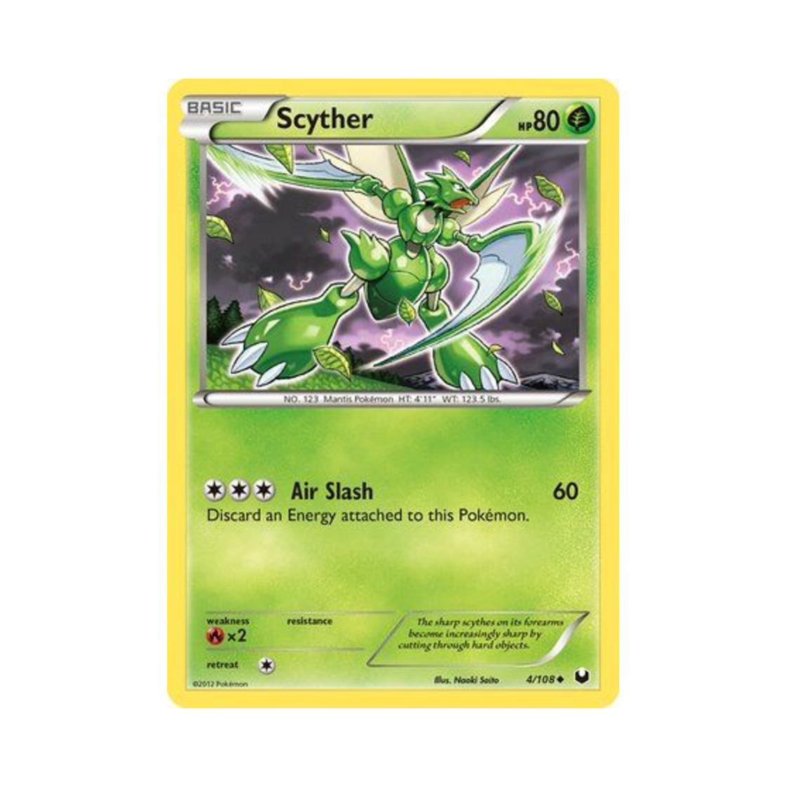 포켓몬 TCG 스라크 U 다크 익스플로러스 (영문판)(Pokemon TCG Scyther U Dark Explorers (English Ver.)) - 1