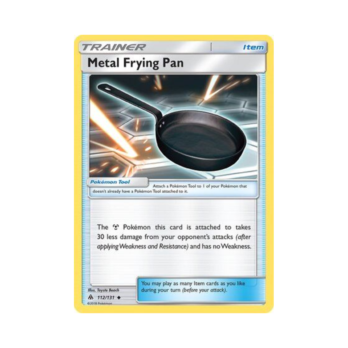 포켓몬 TCG 강철 프라이팬 U 포비든 라이트 (영문판)(Pokemon TCG Metal Frying Pan U Forbidden Light (English Ver.)) - 1