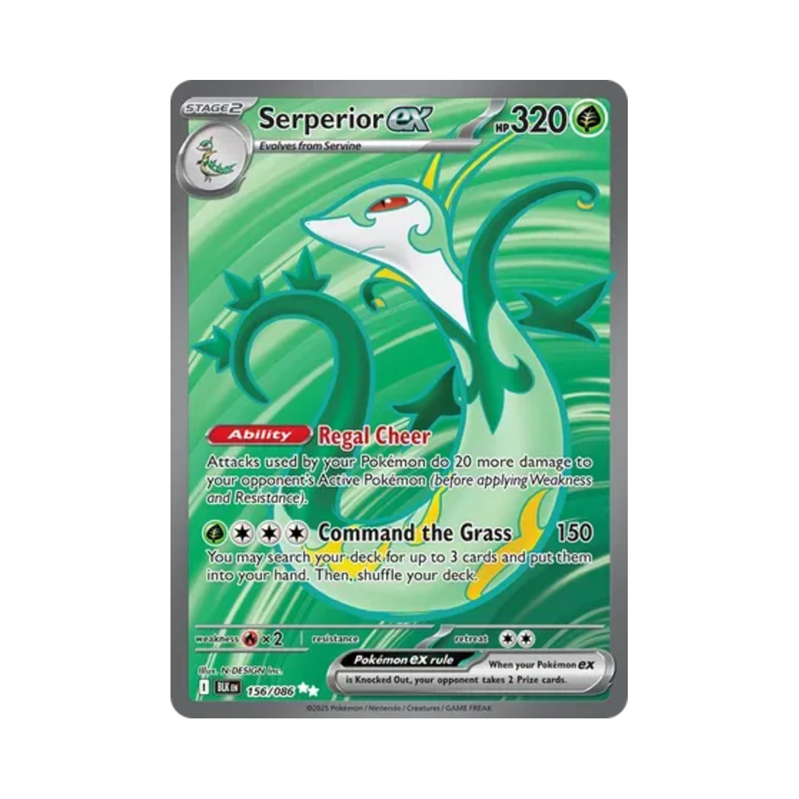 포켓몬 TCG 샤로다 ex UR 블랙볼트 (영문판)(Pokemon TCG Serperior ex UR Black Bolt (English Ver.)) - 1