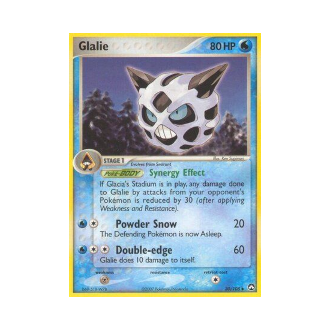 포켓몬 TCG 얼음귀신 U EX 파워 키퍼스(영문판)(Pokemon TCG Glalie U EX Power Keepers (English Ver.)) - 1