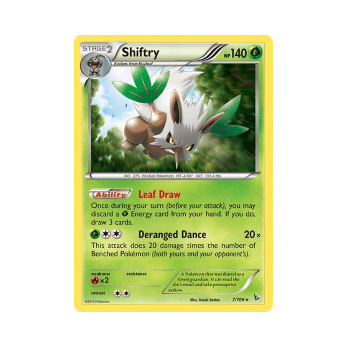 포켓몬 TCG 다탱구 RH 플래시파이어 (영문판)(Pokemon TCG Shiftry RH Flashfire (English Ver.))