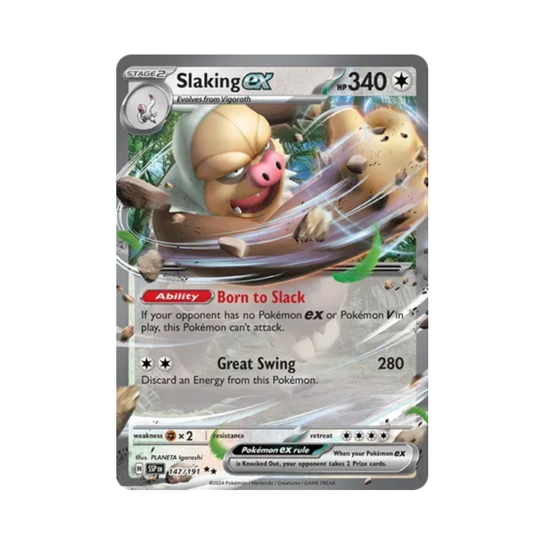 포켓몬 TCG 게을킹 ex DR 서징 스파크 (영문판)(Pokemon TCG Slaking ex DR Surging Sparks (English Ver.)) - 1