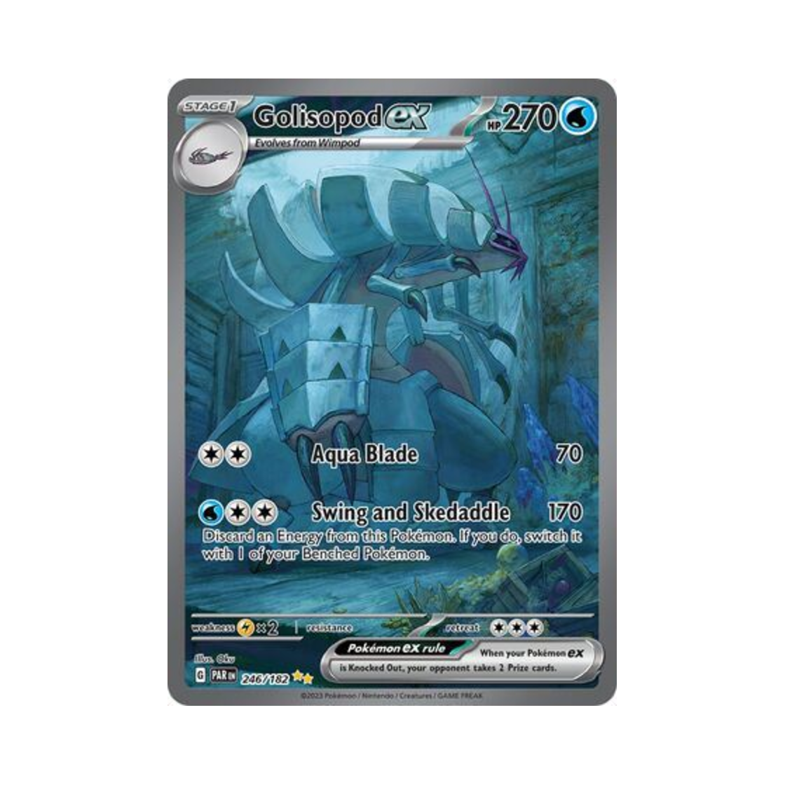 포켓몬 TCG 갑주무사 ex SIR 파라독스 리프트 (영문판)(Pokemon TCG Golisopod ex SIR Paradox Rift (English Ver.)) - 1