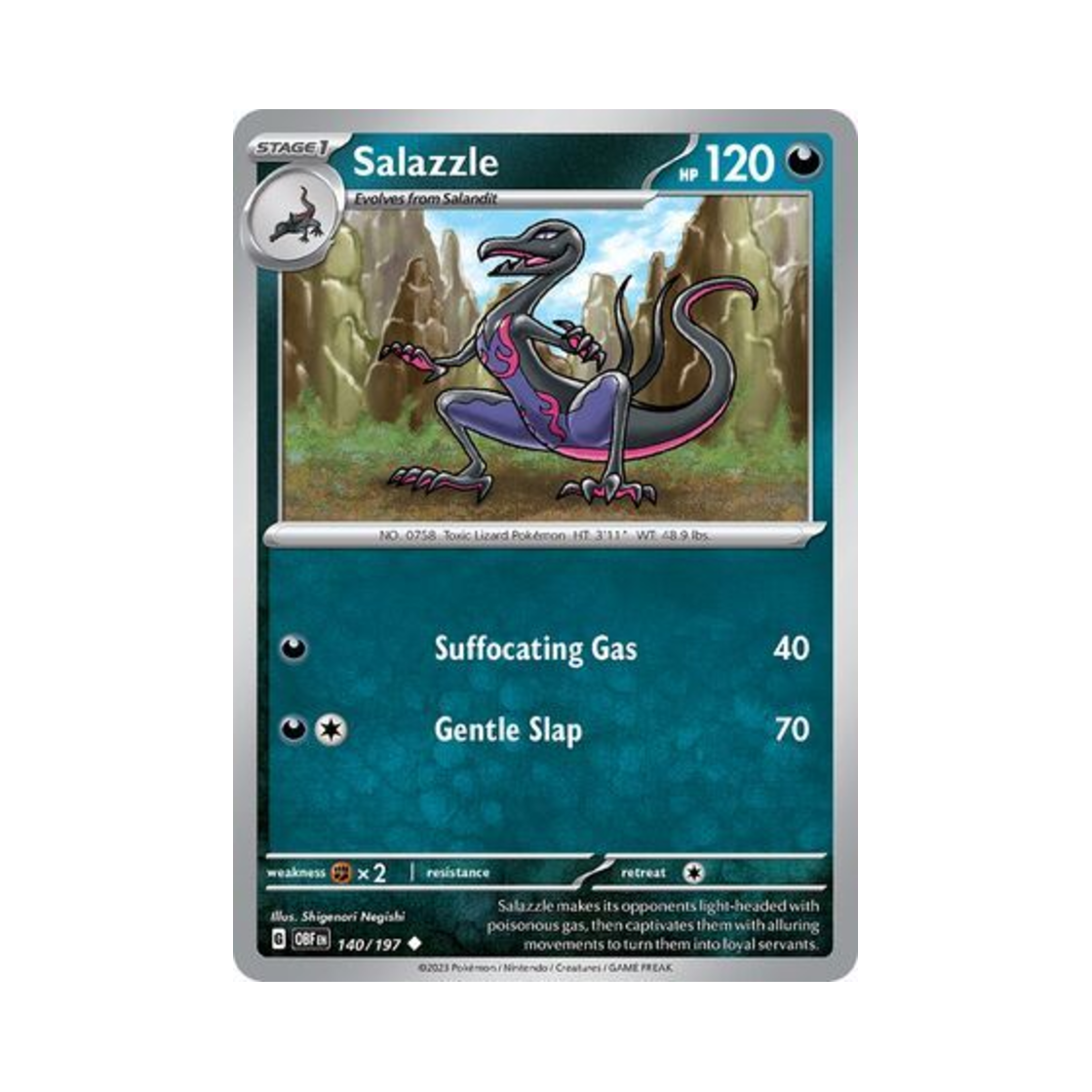포켓몬 TCG 염뉴트 U 옵시디언 플레임즈 (영문판)(Pokemon TCG Salazzle U Obsidian Flames (English Ver.)) - 1