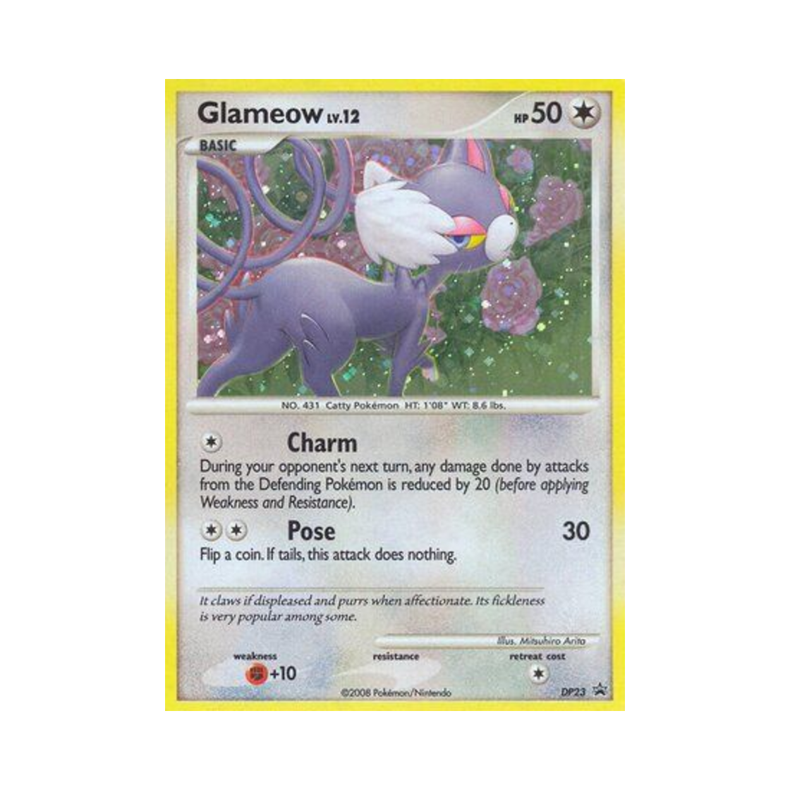 포켓몬 TCG 나옹마 P 다이아몬드 & 펄 프로모카드 (영문판)(Pokemon TCG Glameow P Diamond & Pearl Promos (English Ver.)) - 1