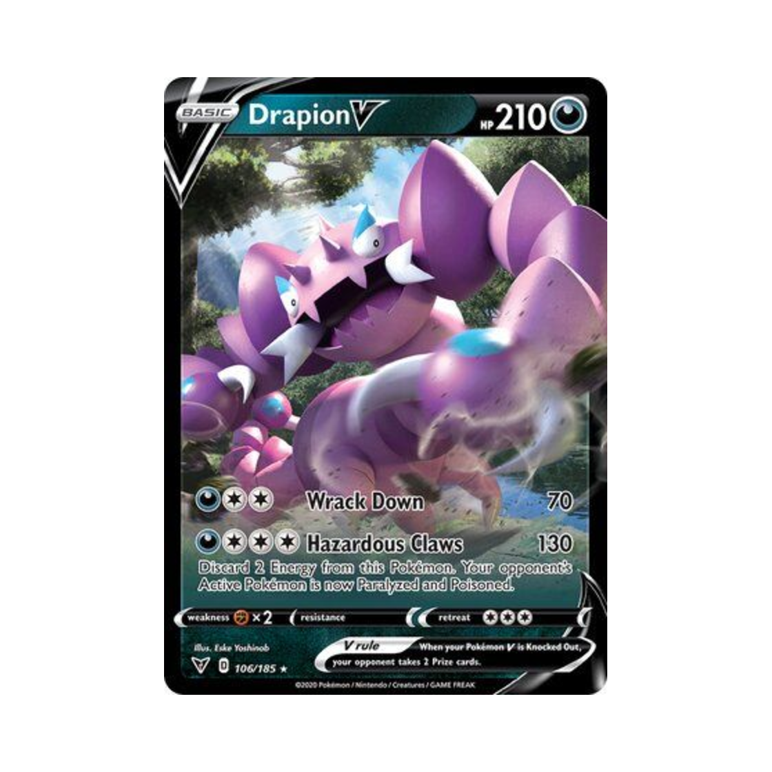 포켓몬 TCG 드래피온 V HRV 비비드 볼티지 (영문판)(Pokemon TCG Drapion V HRV Vivid Voltage (English Ver.)) - 1